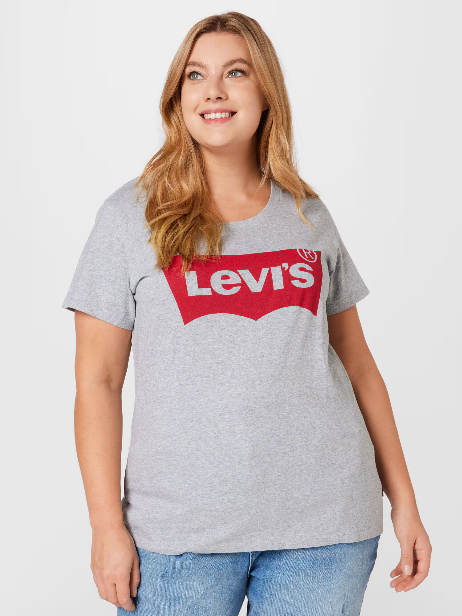 Levi's® Plus Tricou 'Perfect' gri / roșu - Pled.ro