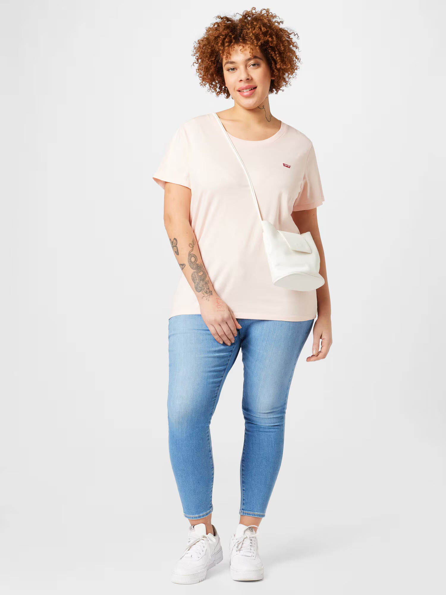 Levi's® Plus Tricou rosé / roșu / alb - Pled.ro