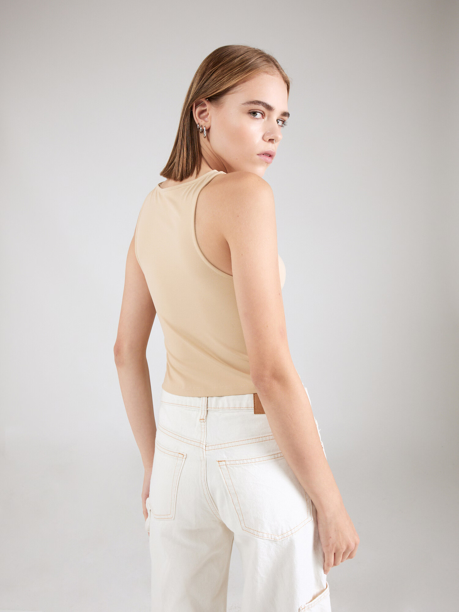 LEVI'S ® Top 'SANDOVAL' bej / alb - Pled.ro