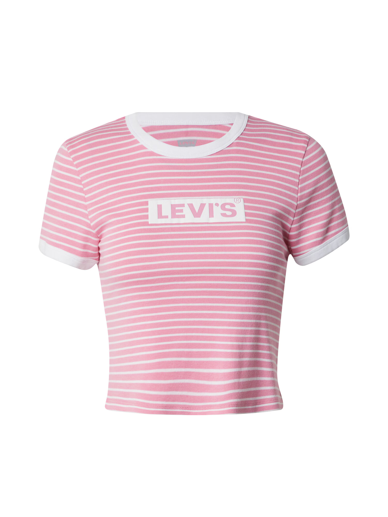 LEVI'S ® Tricou roz deschis / alb - Pled.ro