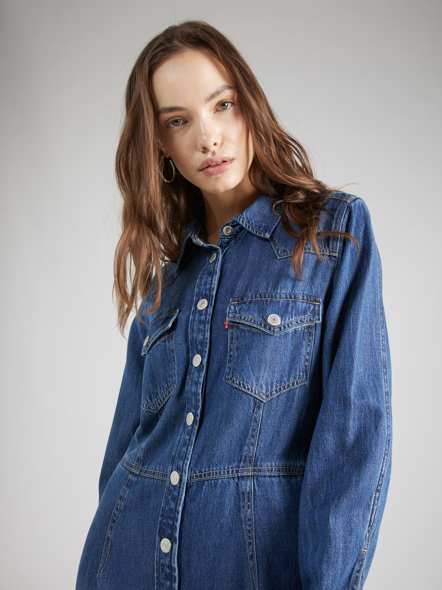 LEVI'S ® Rochie tip bluză 'OTTO SQUARE DEAL' albastru denim - Pled.ro