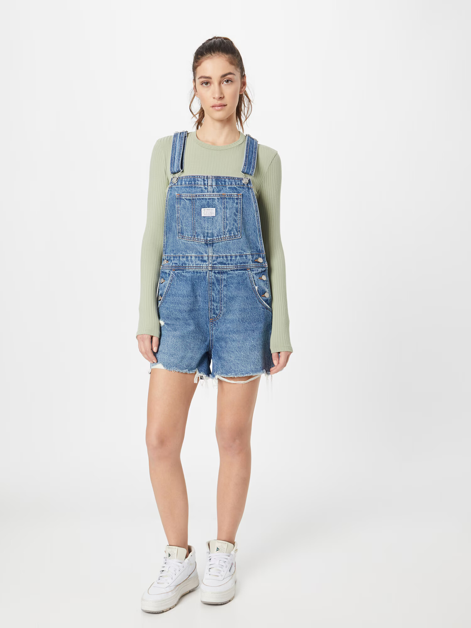 LEVI'S Salopetă albastru denim / alb - Pled.ro