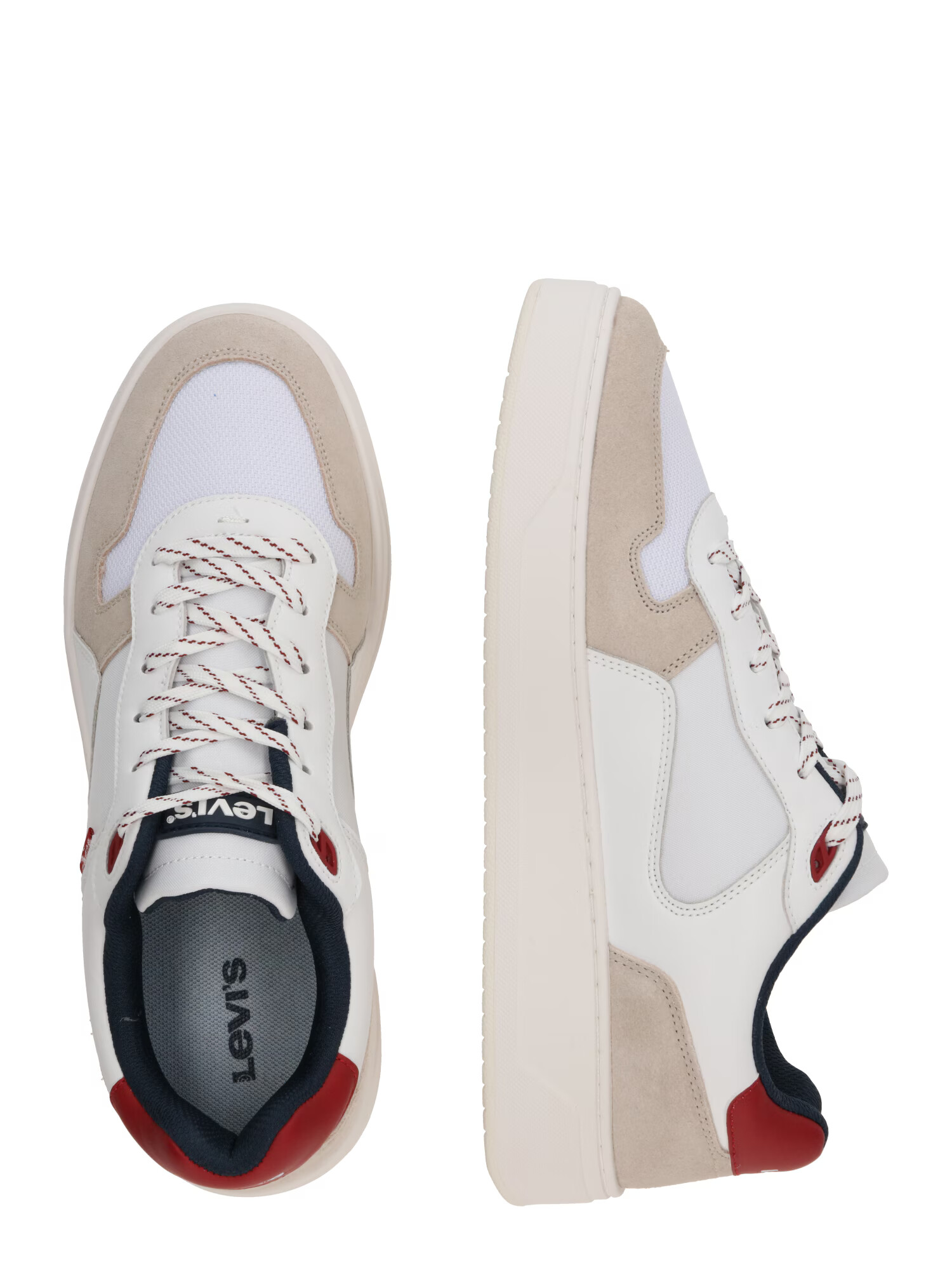 LEVI'S Sneaker low 'GLIDE' bej / alb - Pled.ro