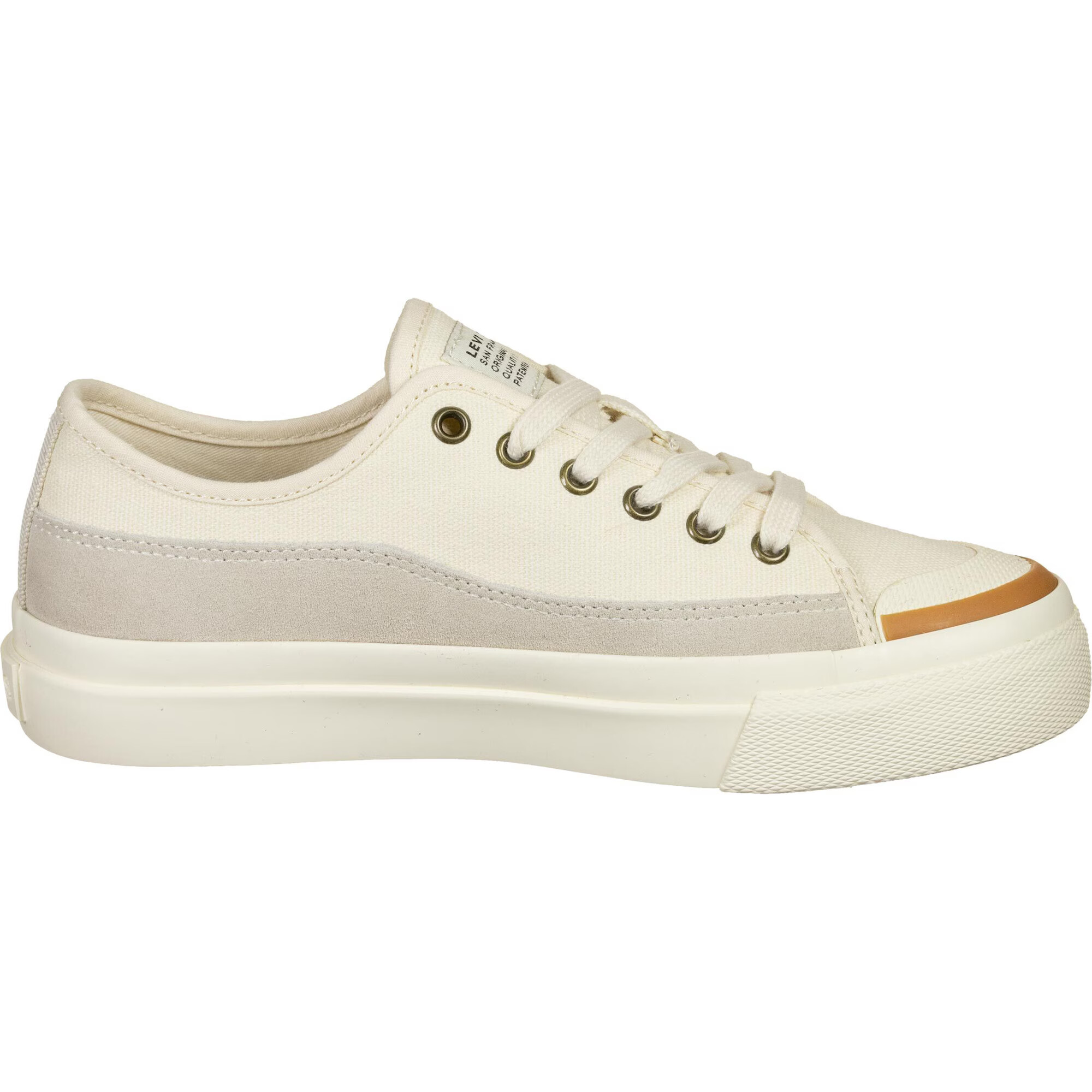 LEVI'S Sneaker low 'Square' bej / ecru / roșu - Pled.ro