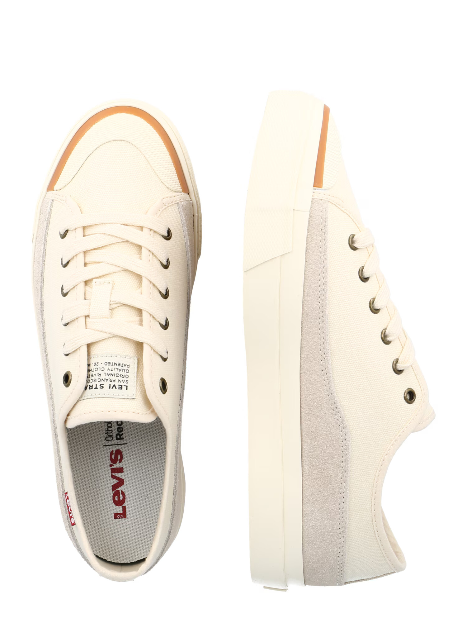 LEVI'S Sneaker low 'Square' crem / gri deschis - Pled.ro