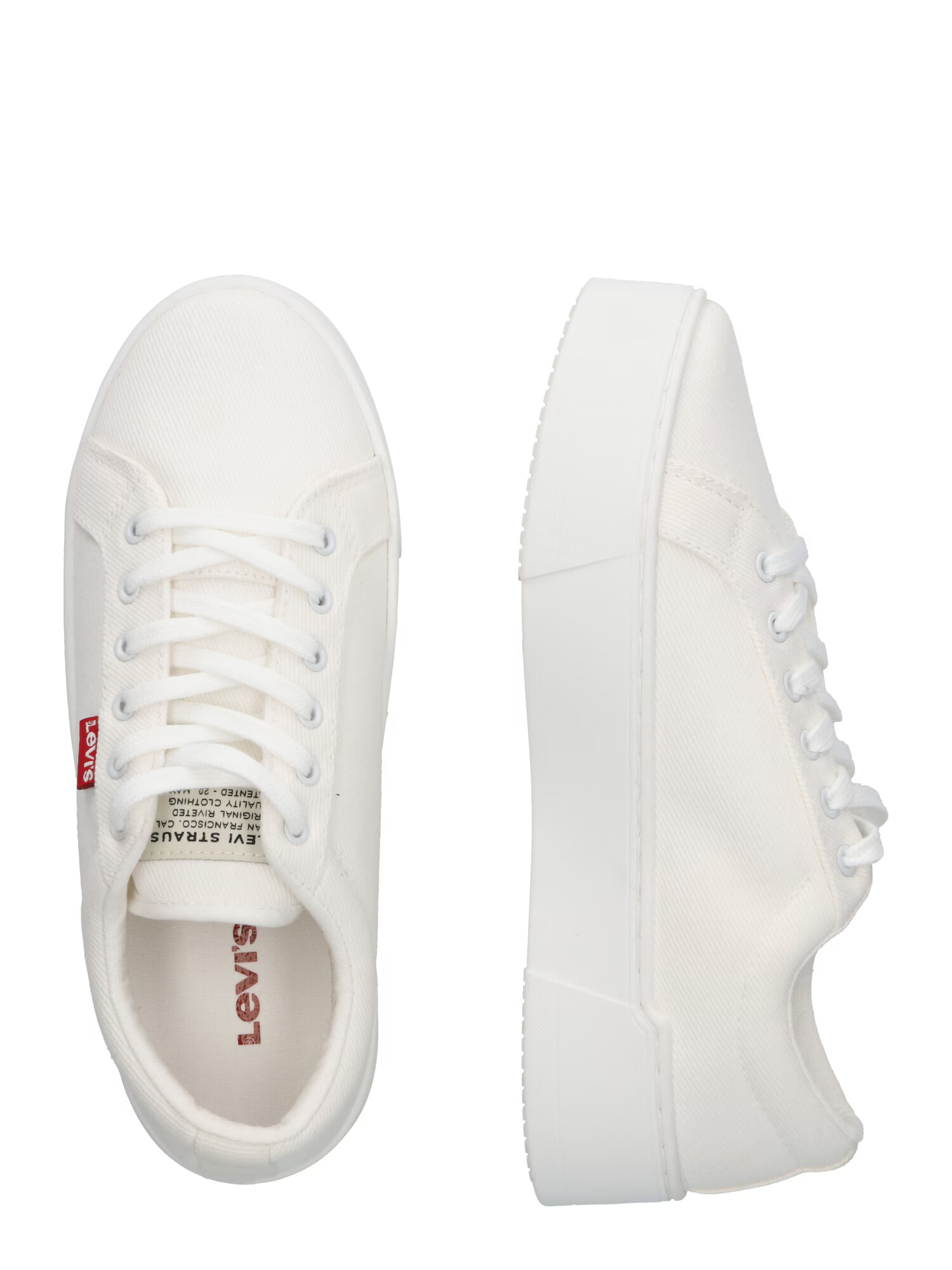 LEVI'S Sneaker low 'TIJUANA' alb natural - Pled.ro