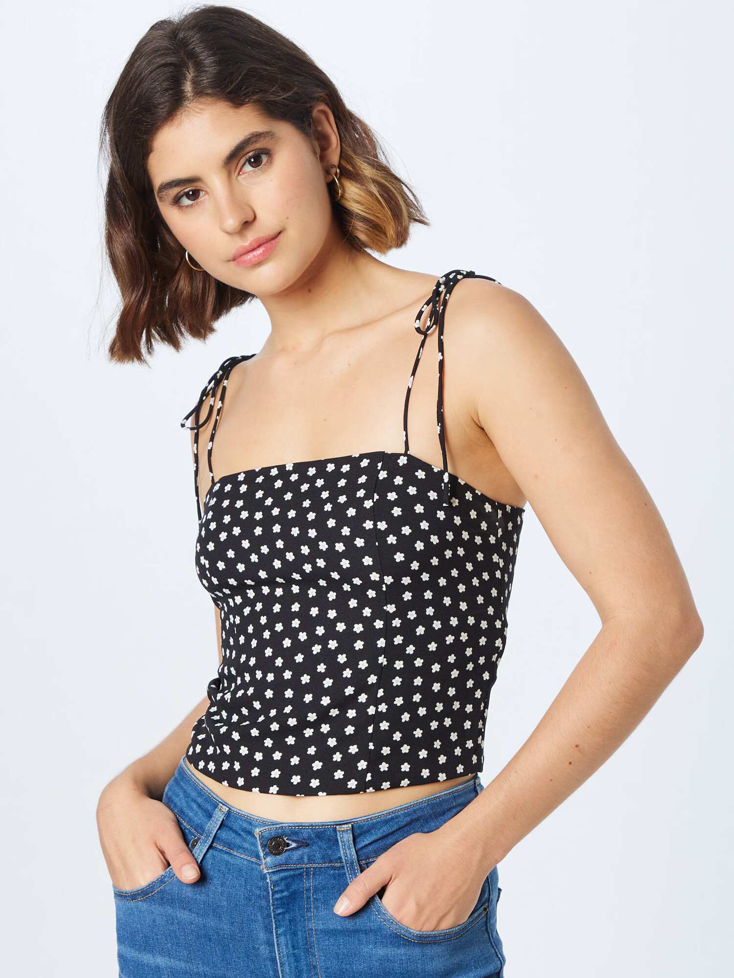 LEVI'S Top 'DELIAH' albastru deschis / negru / alb - Pled.ro