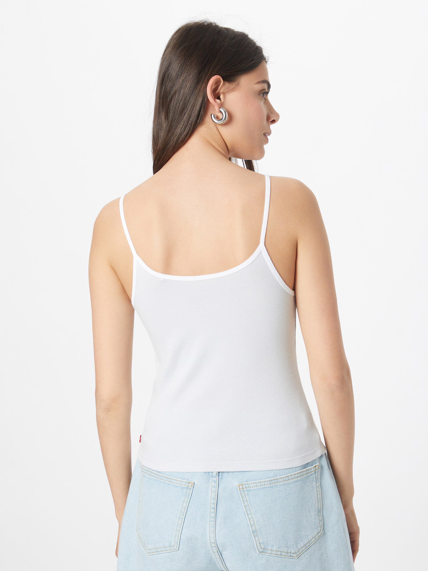 LEVI'S Top 'GRAPHIC PLANET TANK BLUES' gri deschis / alb - Pled.ro