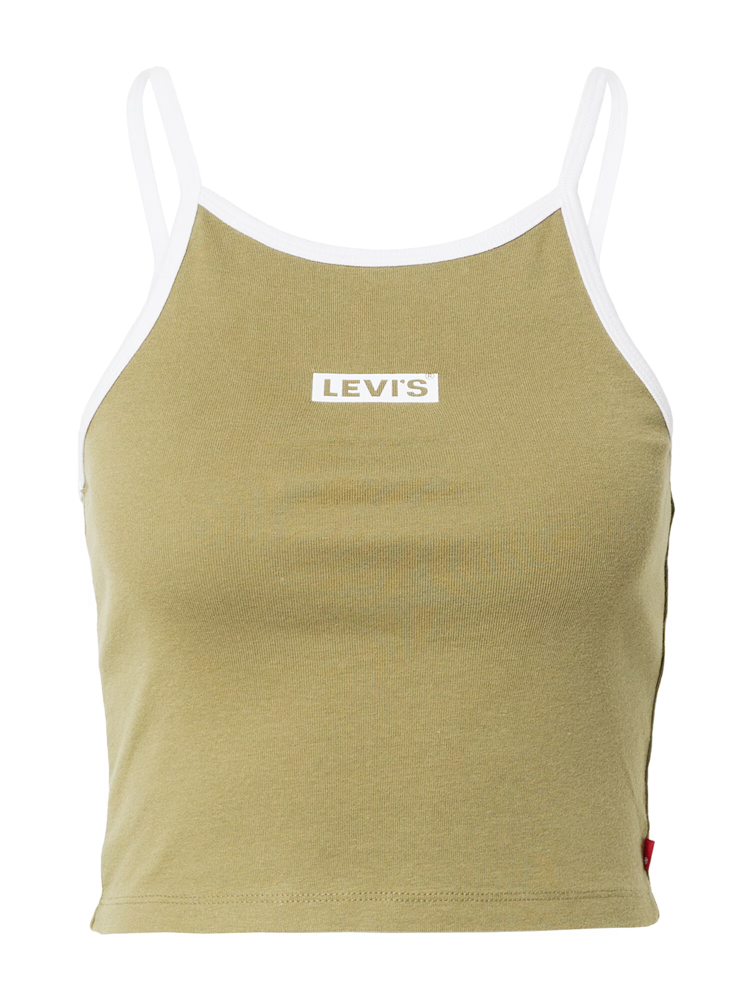 LEVI'S Top 'GRAPHIC MAZZY TANK GREENS' oliv / alb - Pled.ro