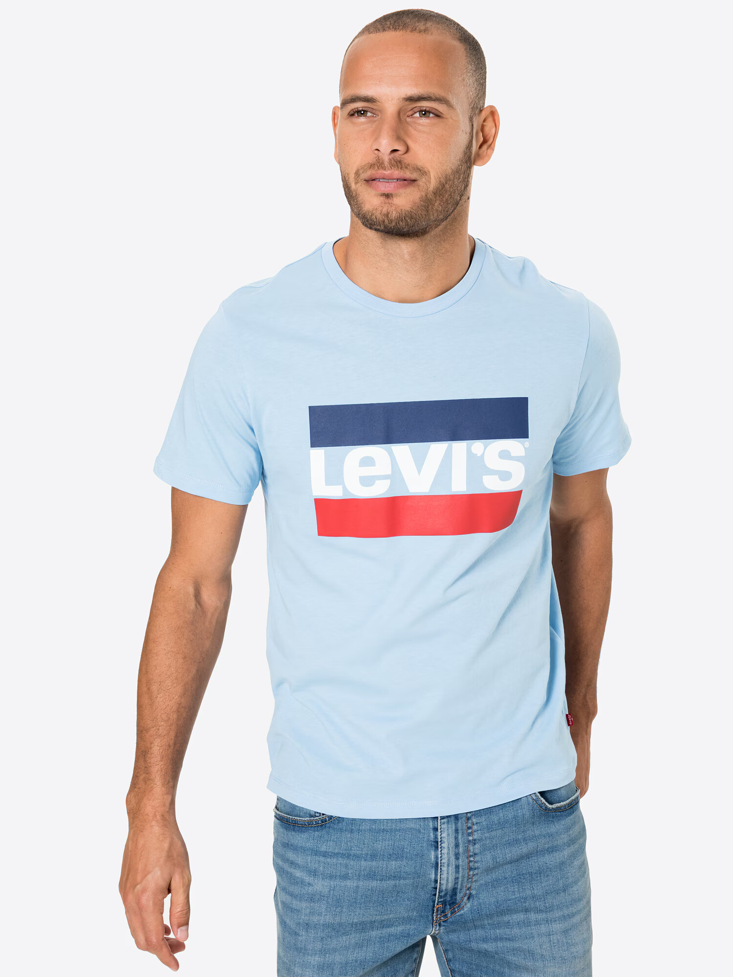 LEVI'S Tricou albastru deschis / albastru închis / roșu / alb - Pled.ro