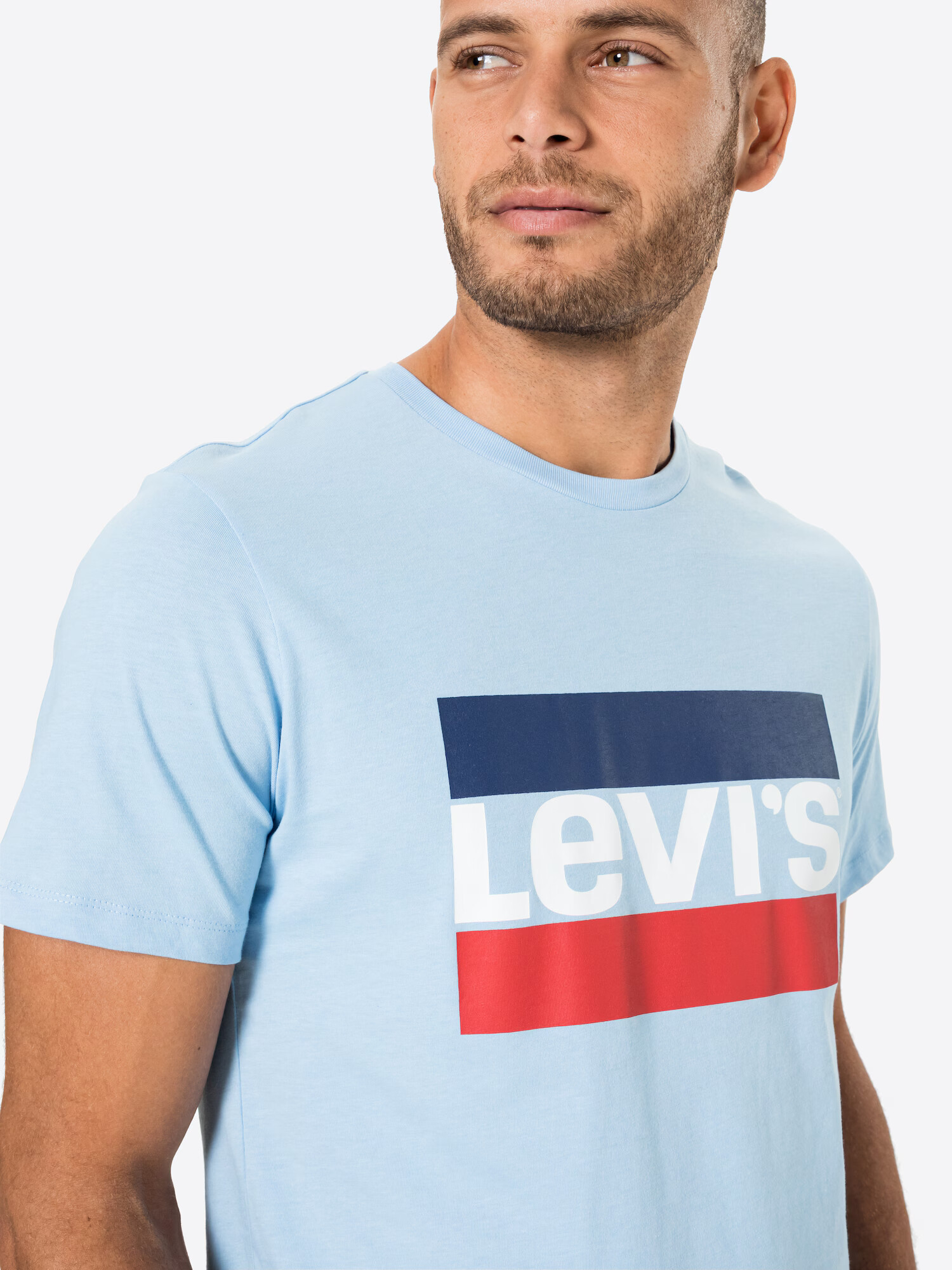 LEVI'S Tricou albastru deschis / albastru închis / roșu / alb - Pled.ro