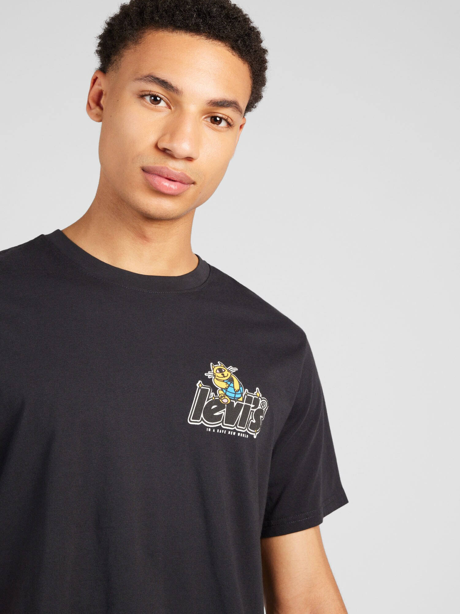 LEVI'S Tricou albastru deschis / galben / negru / alb - Pled.ro