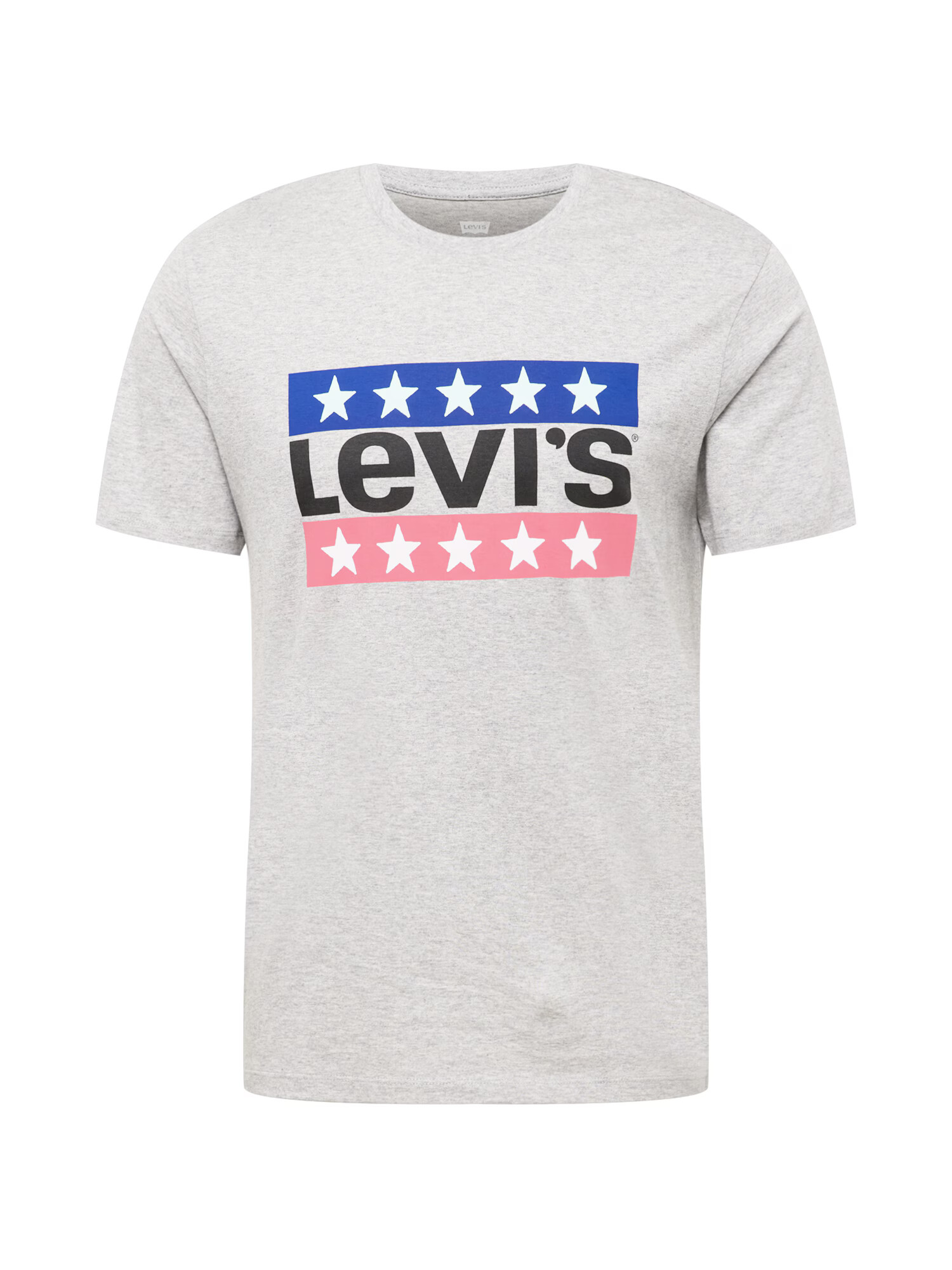 LEVI'S Tricou 'LSE_GRAPHIC CREWNECK TE GREYS' albastru / gri amestecat / roz deschis / negru - Pled.ro