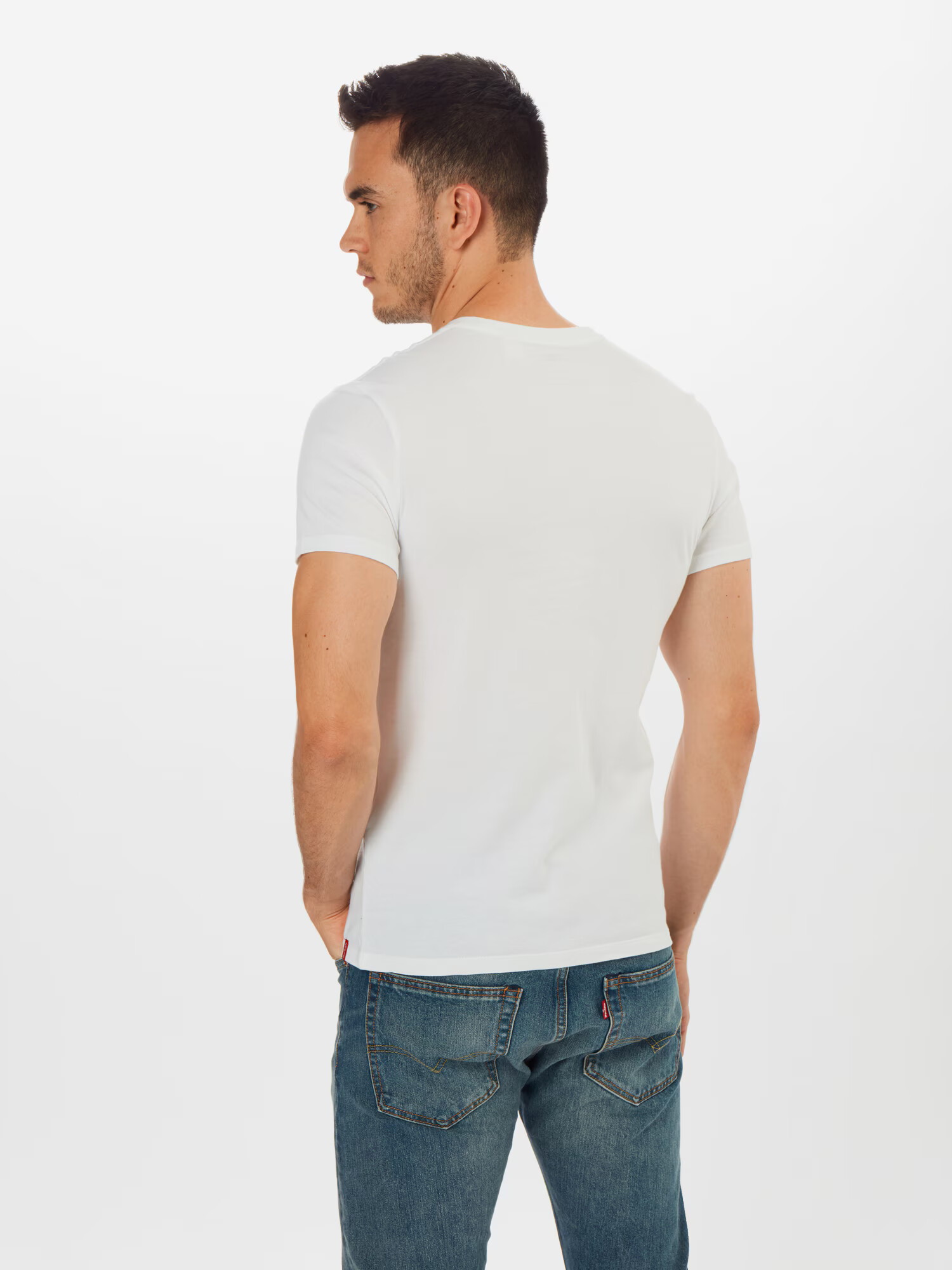 LEVI'S ® Tricou albastru închis / alb - Pled.ro