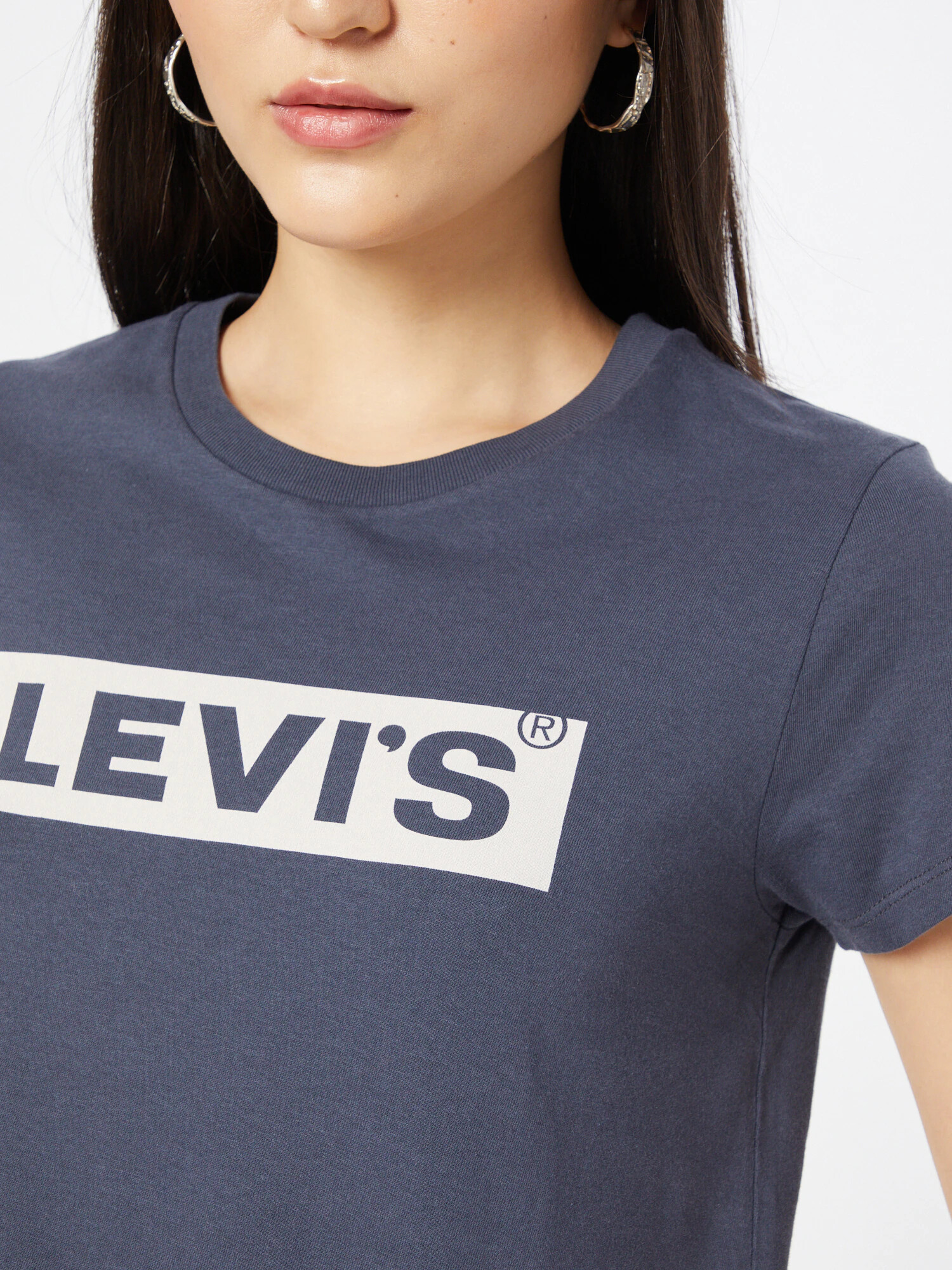 LEVI'S Tricou albastru închis / alb - Pled.ro