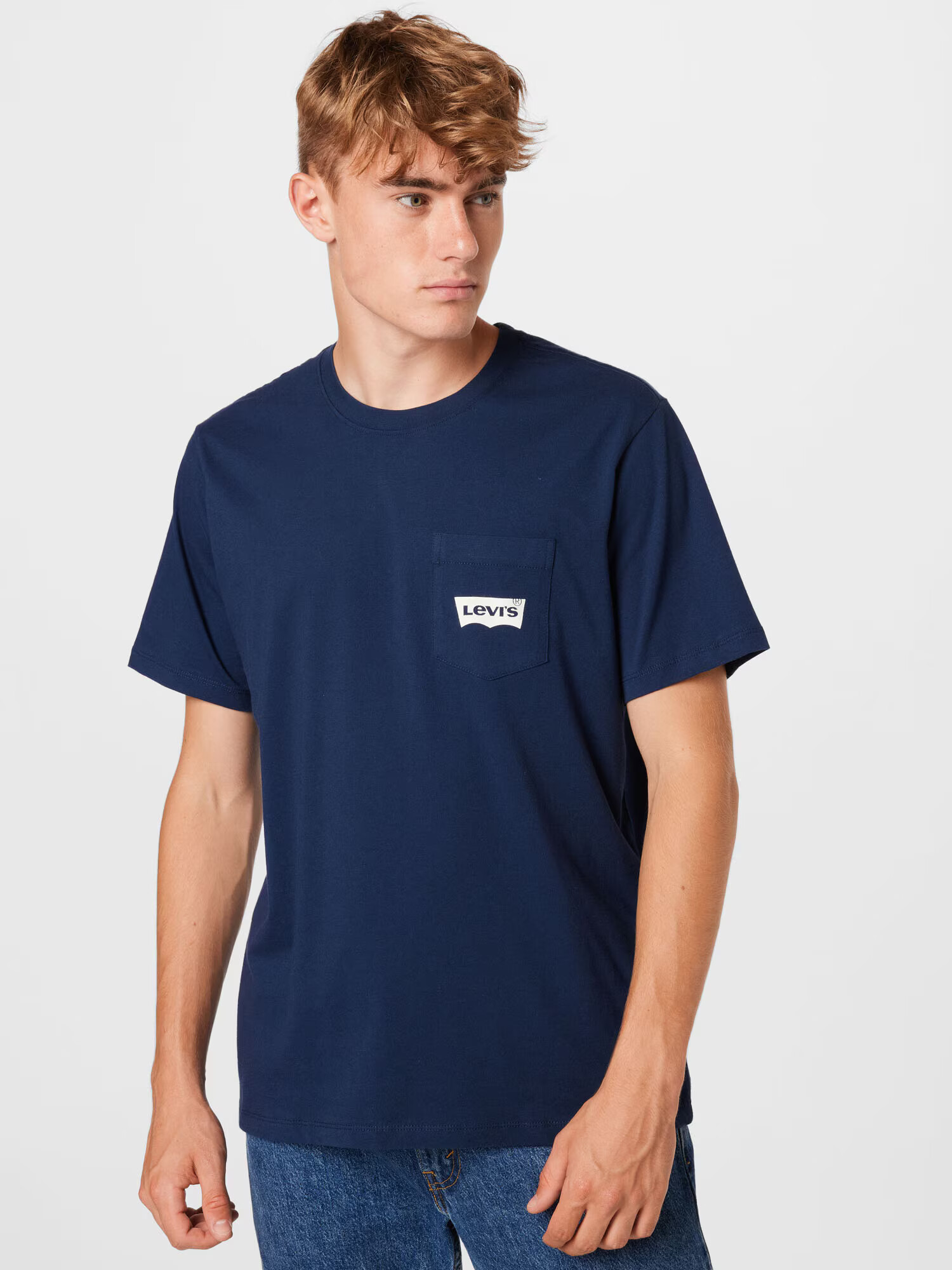 LEVI'S Tricou albastru închis / alb - Pled.ro