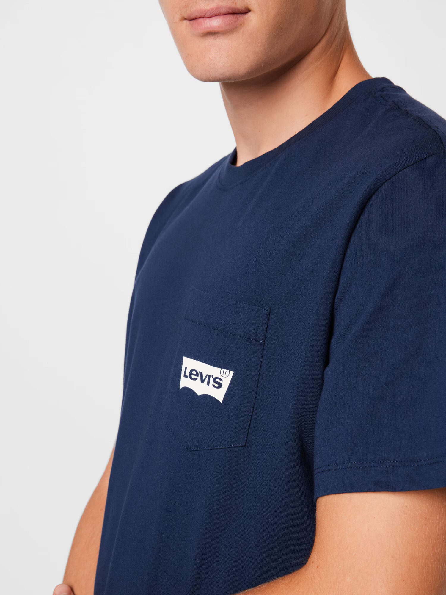 LEVI'S Tricou albastru închis / alb - Pled.ro