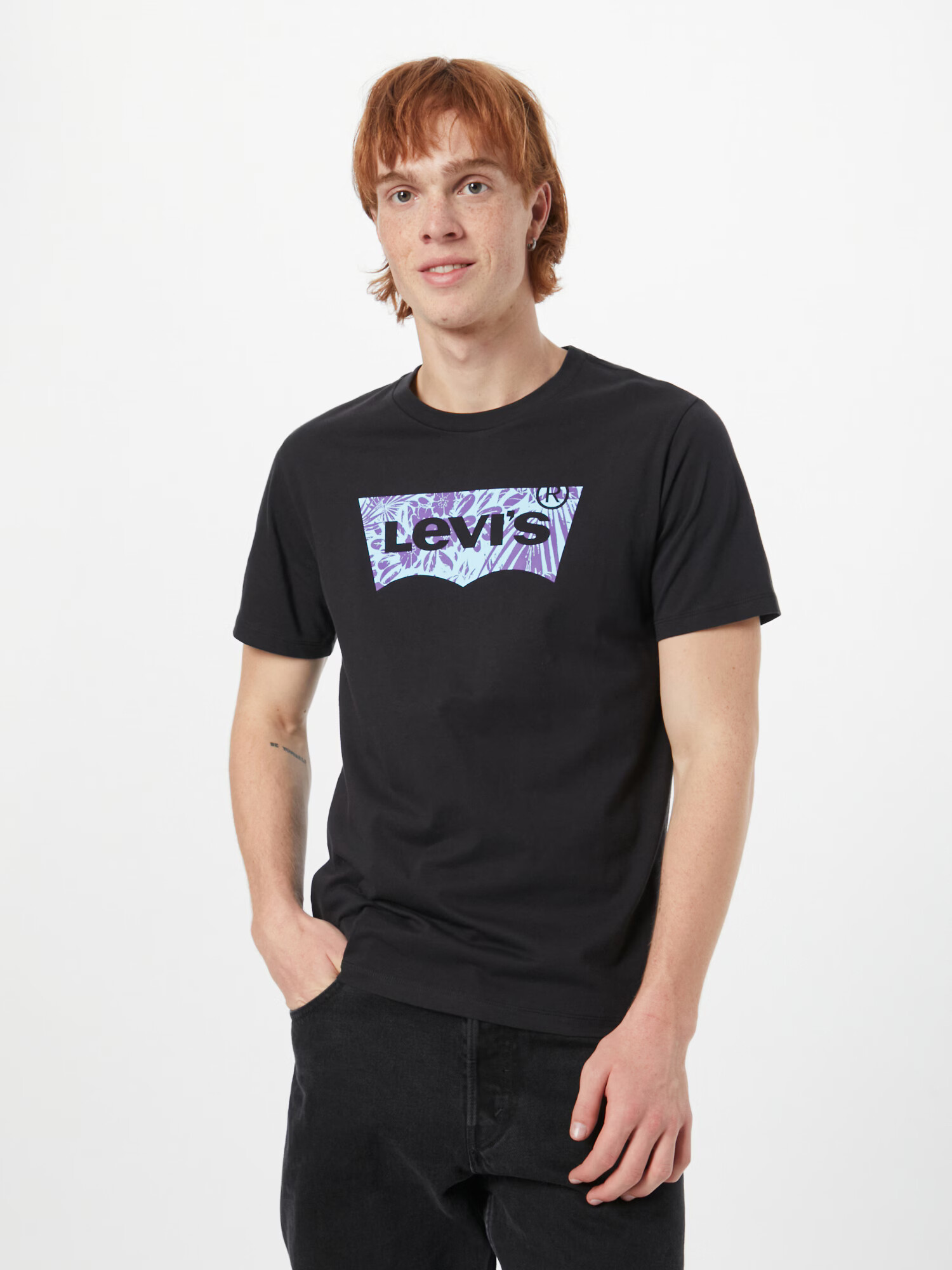 LEVI'S Tricou albastru / lila / negru - Pled.ro