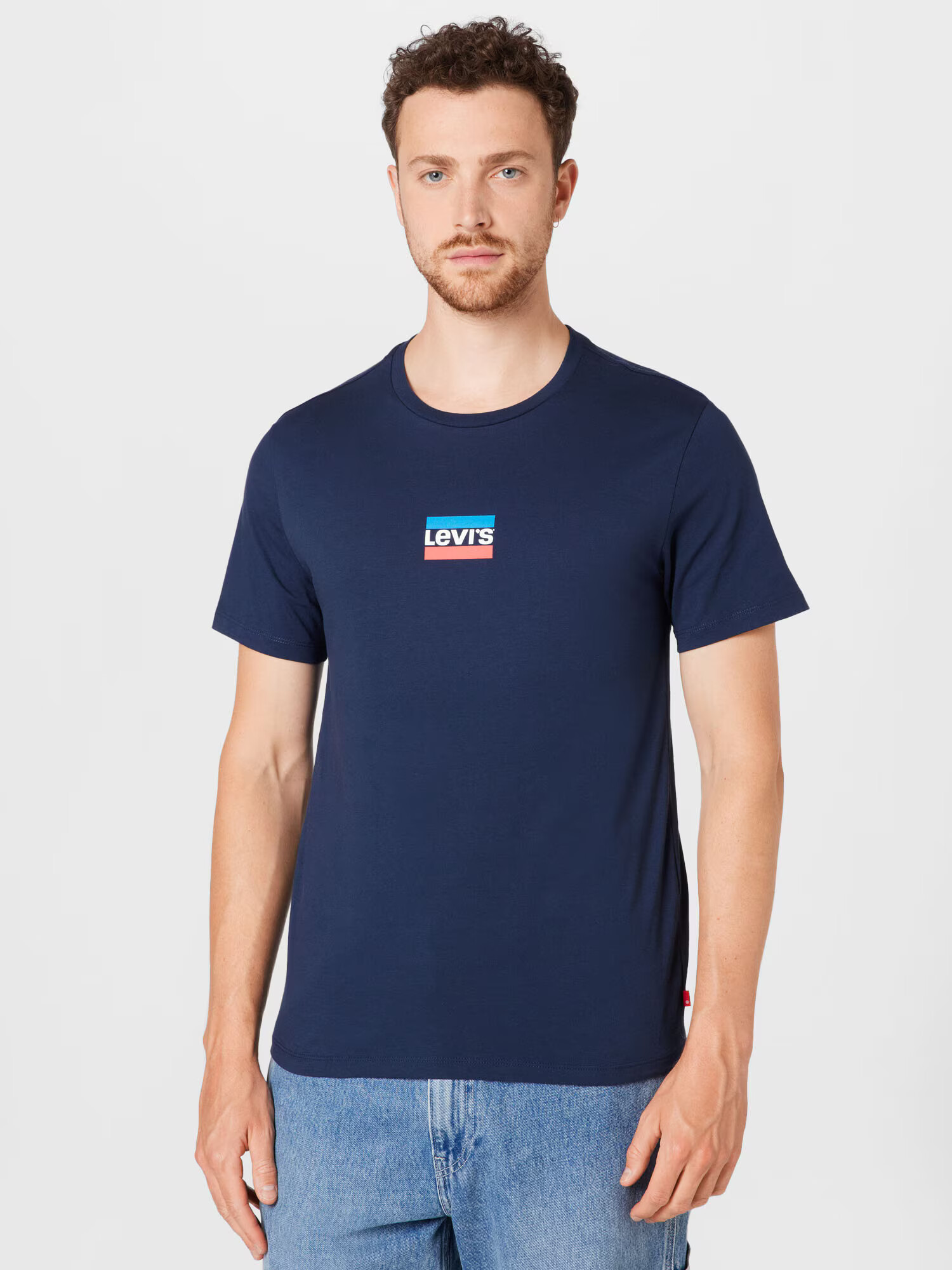 LEVI'S ® Tricou albastru marin / azuriu / roșu rodie / alb - Pled.ro