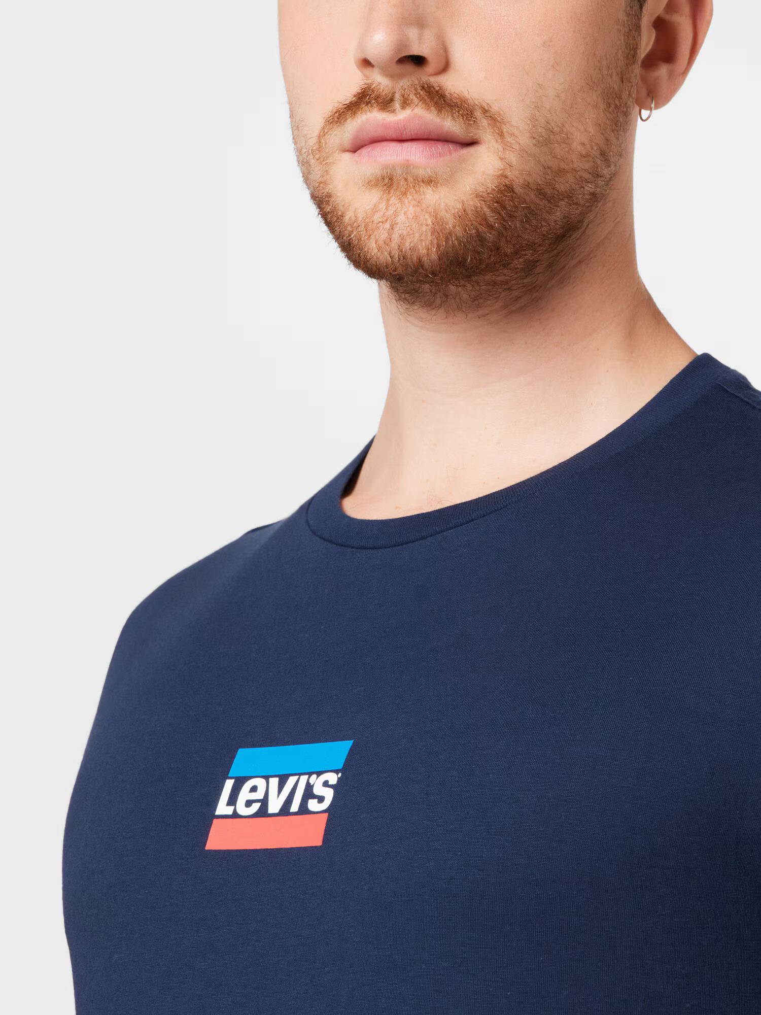 LEVI'S ® Tricou albastru marin / azuriu / roșu rodie / alb - Pled.ro