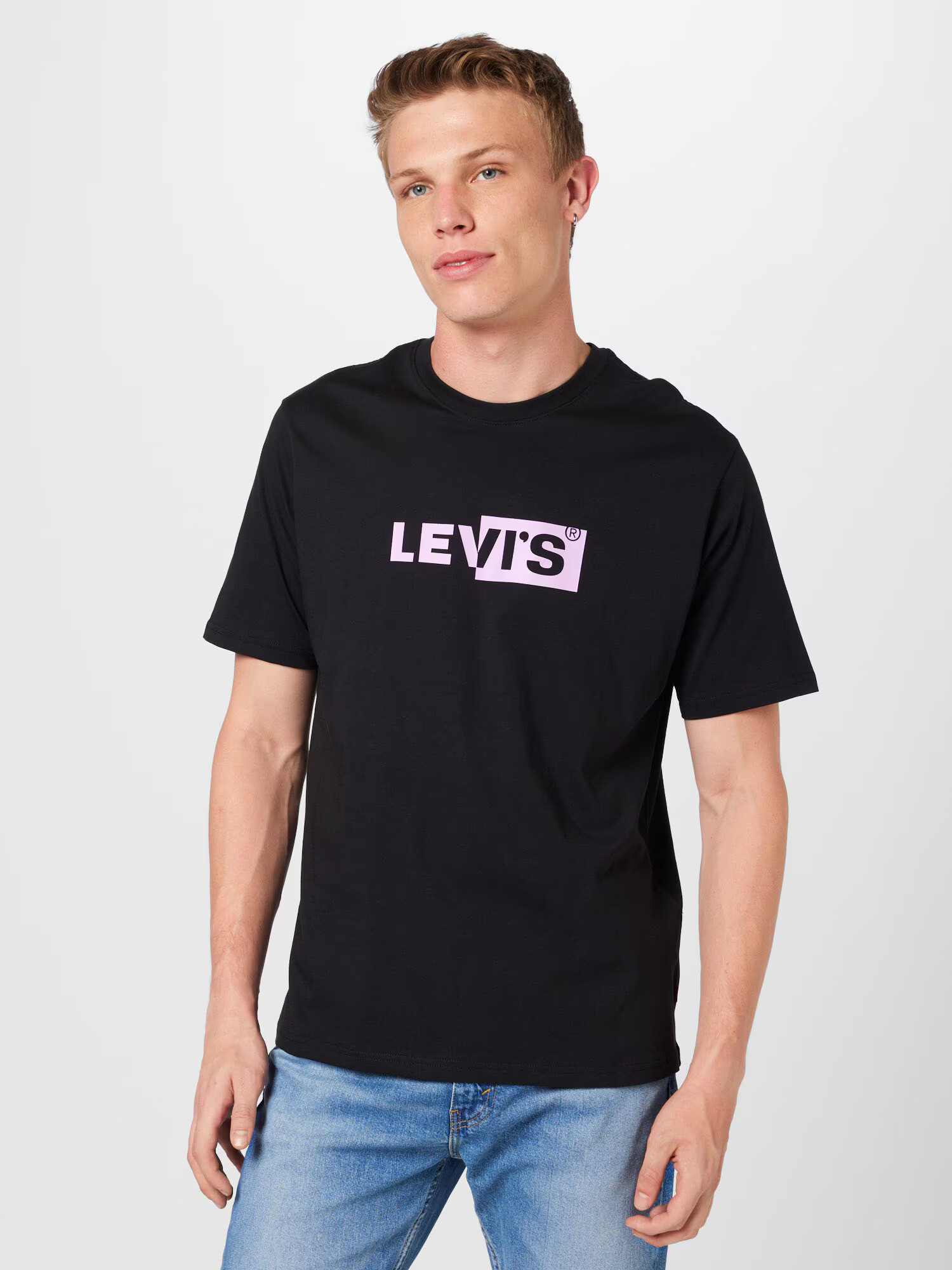 LEVI'S Tricou albastru noapte / mov deschis - Pled.ro