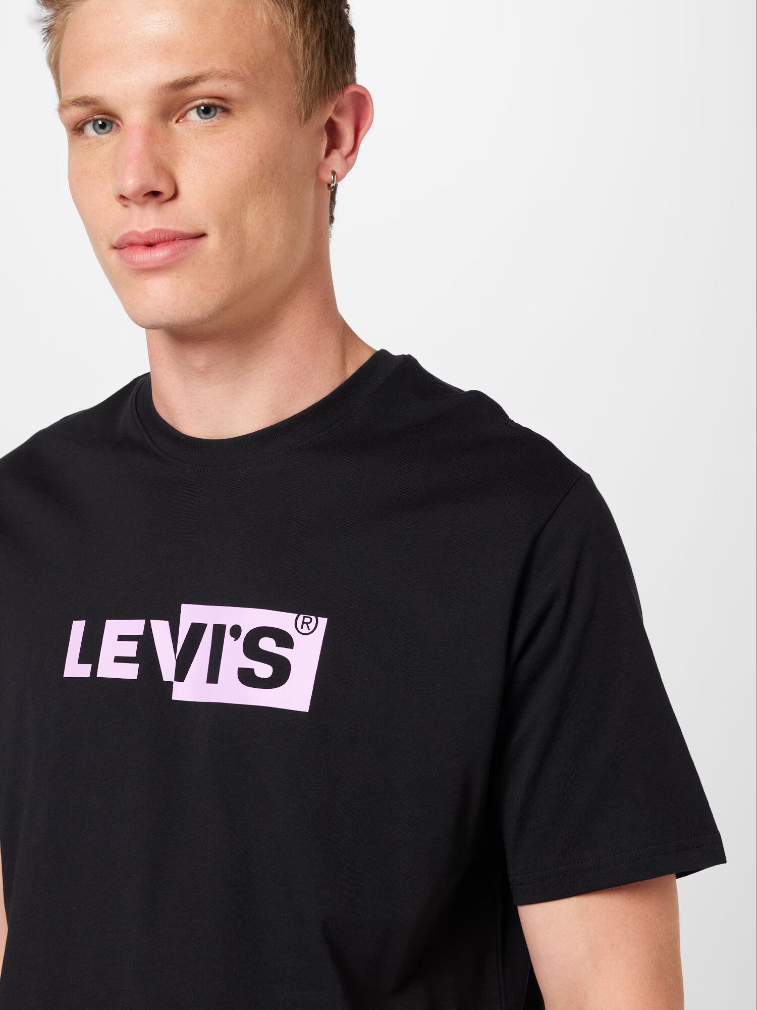 LEVI'S Tricou albastru noapte / mov deschis - Pled.ro