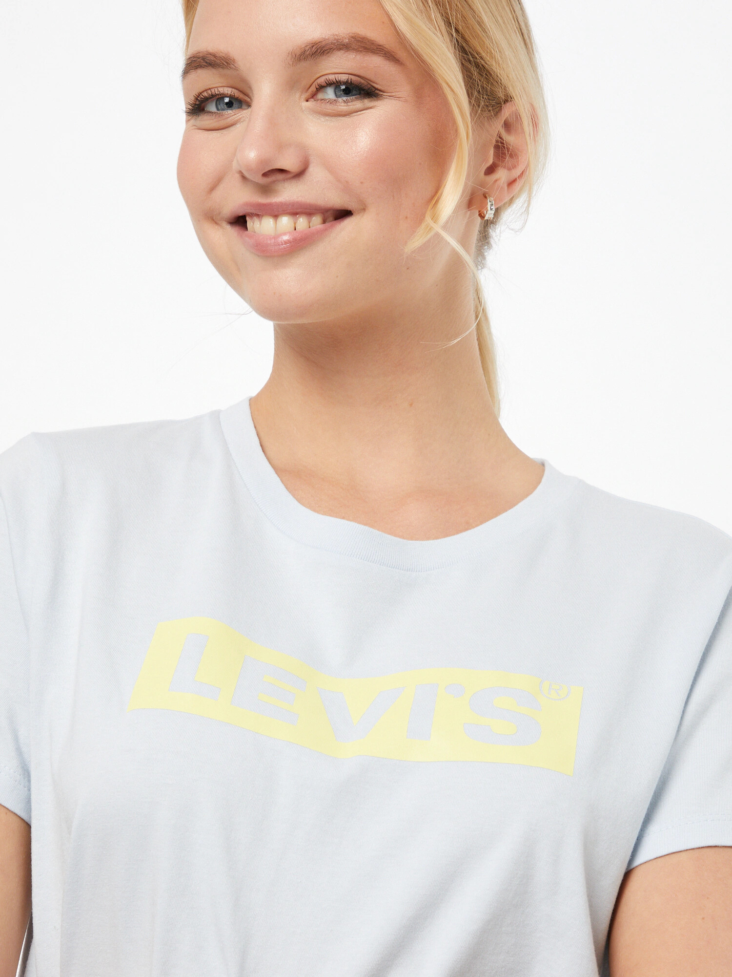 LEVI'S Tricou albastru pastel / galben pastel - Pled.ro