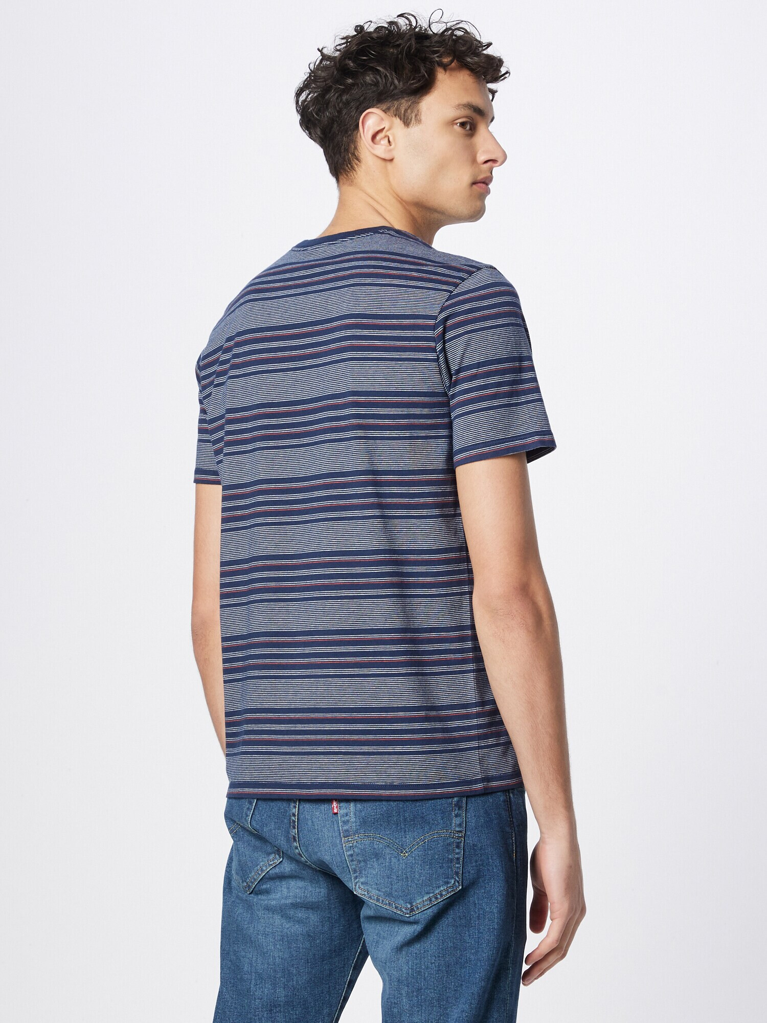 LEVI'S Tricou albastru / roșu / alb - Pled.ro