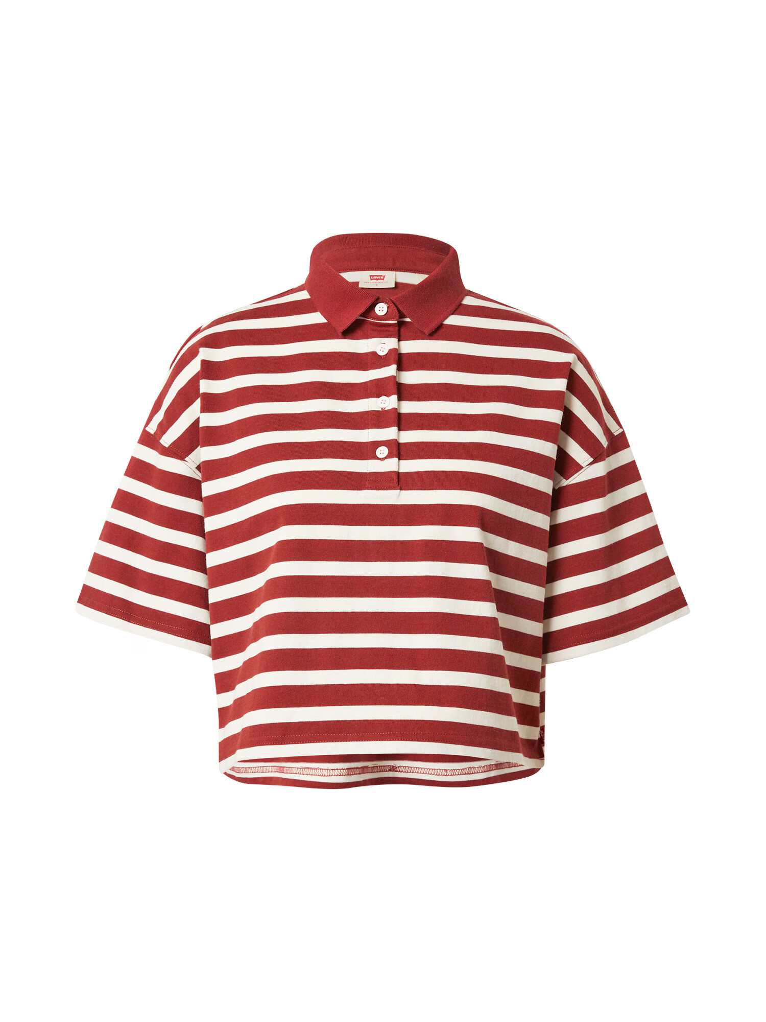 LEVI'S Tricou 'ASTRID POLO REDS' roșu / alb lână - Pled.ro