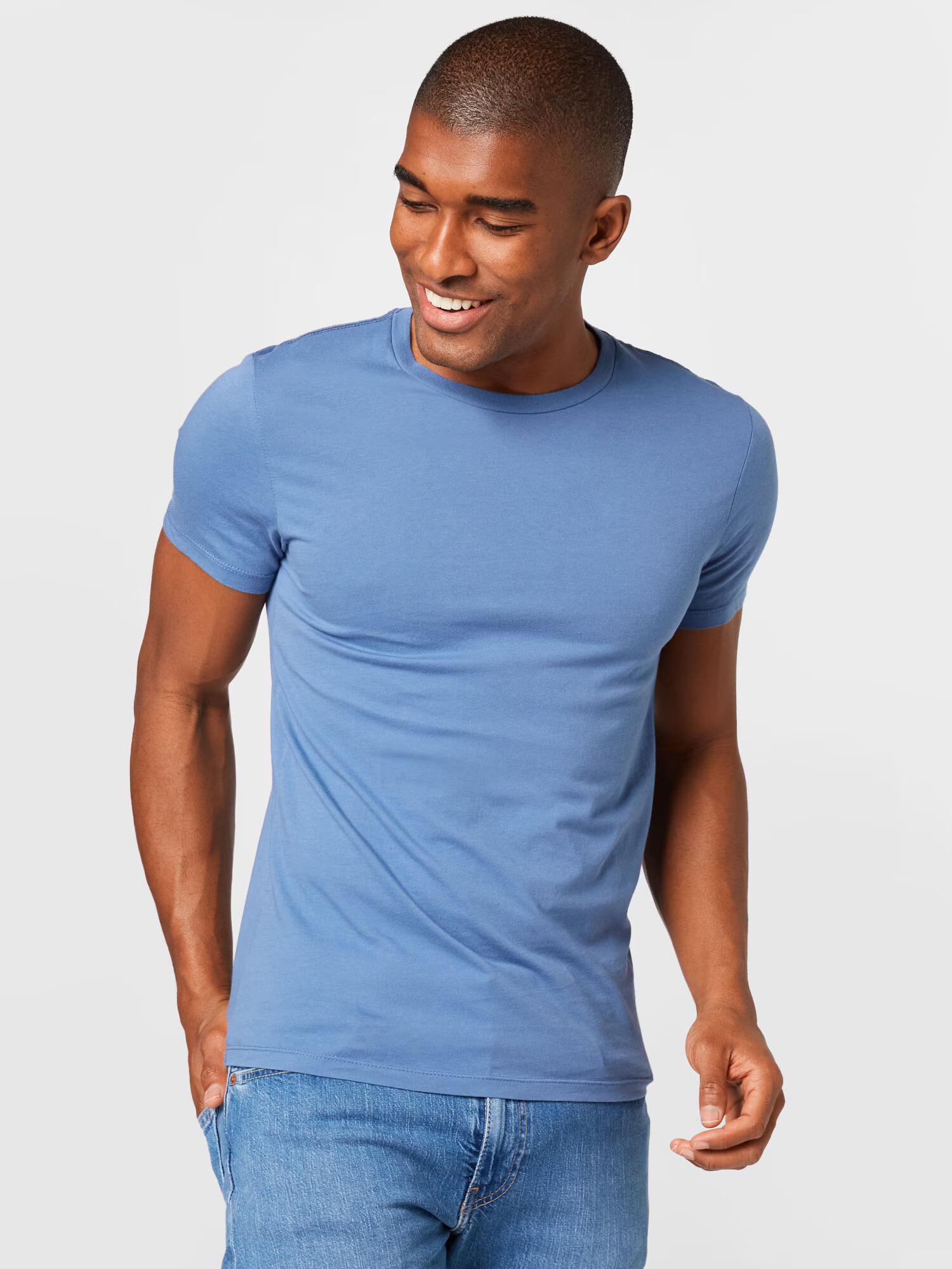 LEVI'S Tricou azuriu / gri deschis - Pled.ro