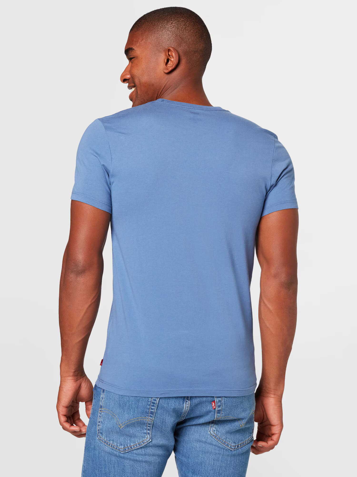 LEVI'S Tricou azuriu / gri deschis - Pled.ro