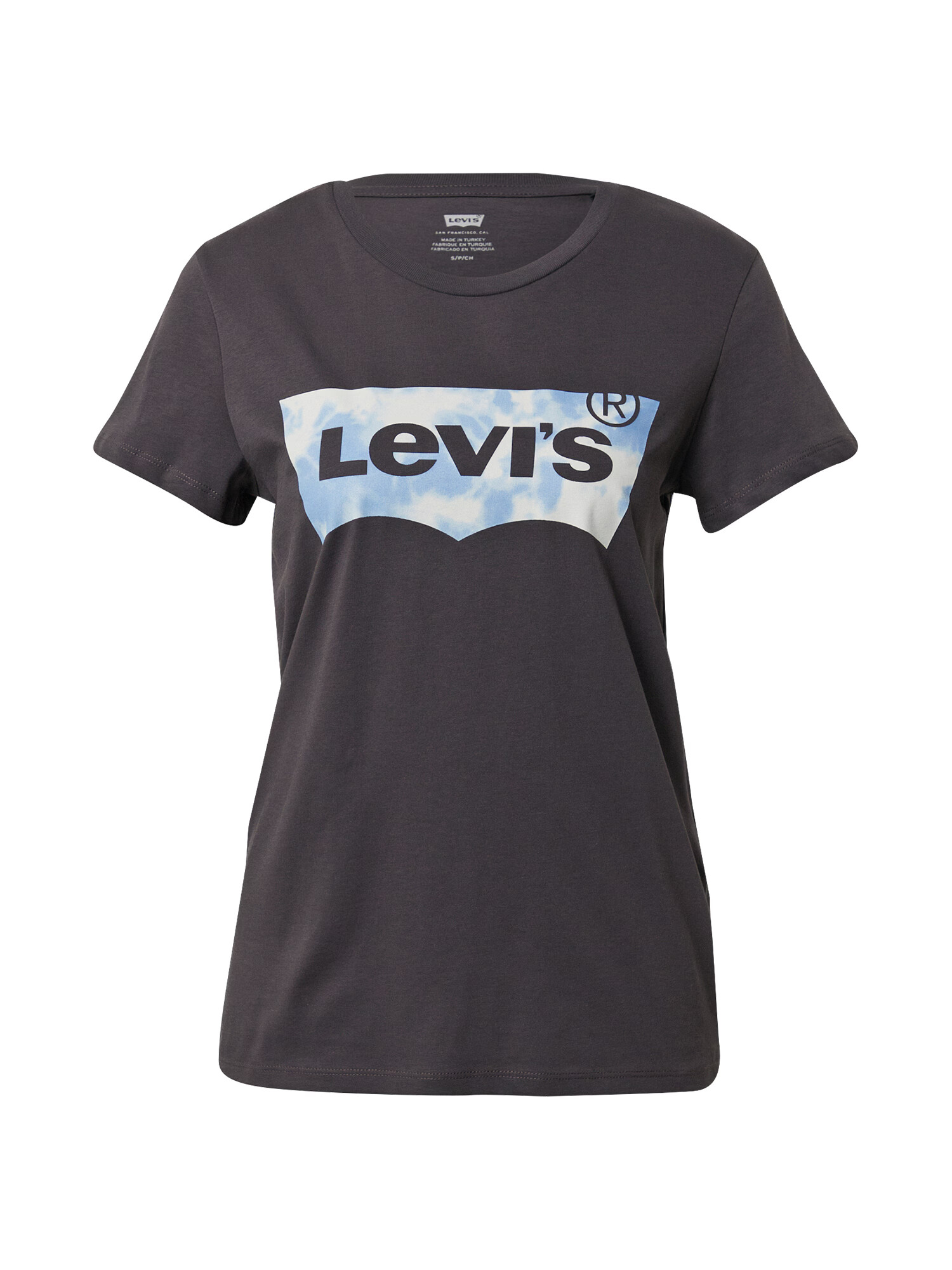 LEVI'S Tricou 'The Perfect' azuriu / negru / alb - Pled.ro