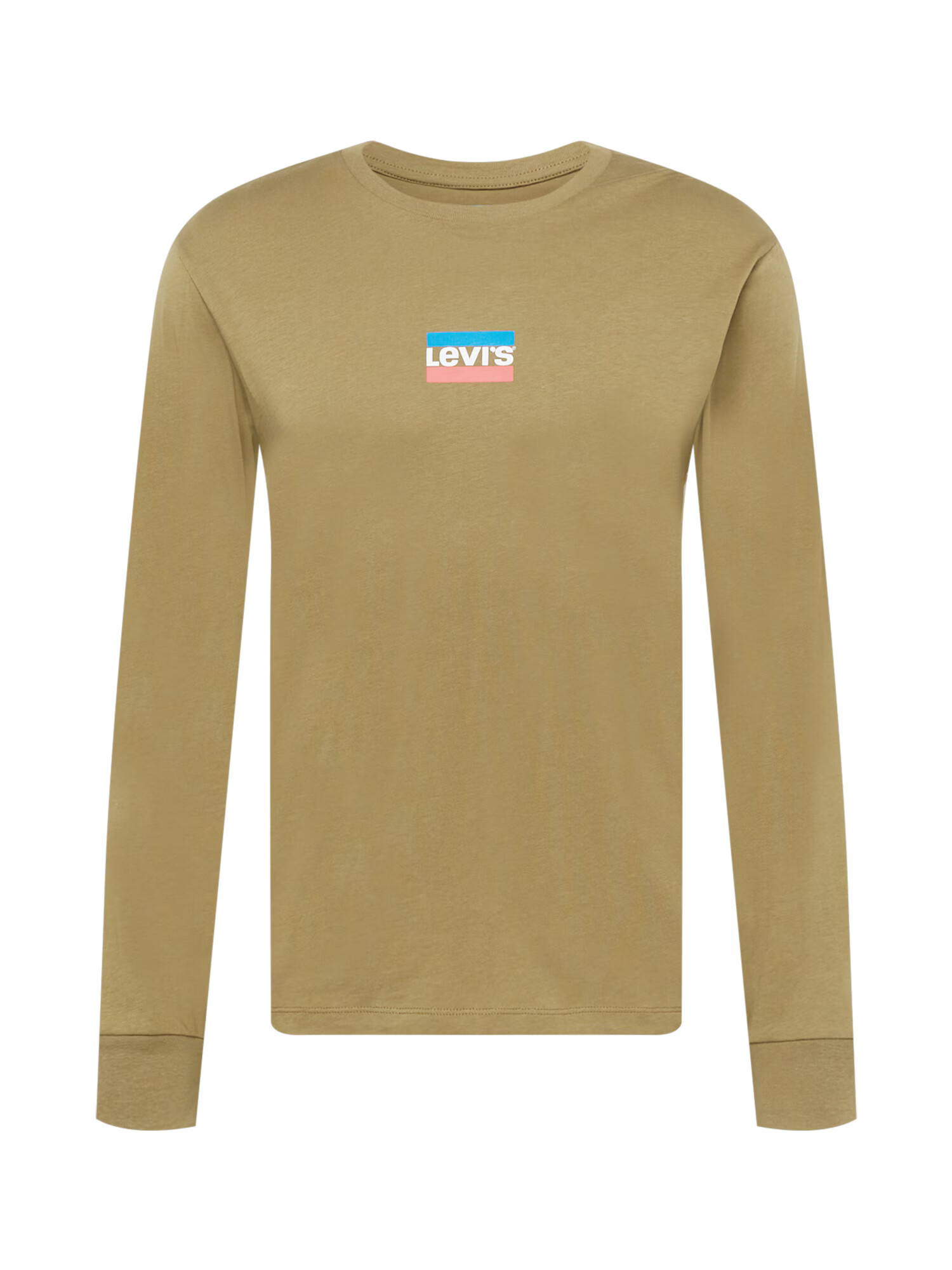 LEVI'S Tricou 'LS STD GRAPHIC TEE MULTI-COLOR' azuriu / oliv / roșu pastel / alb - Pled.ro