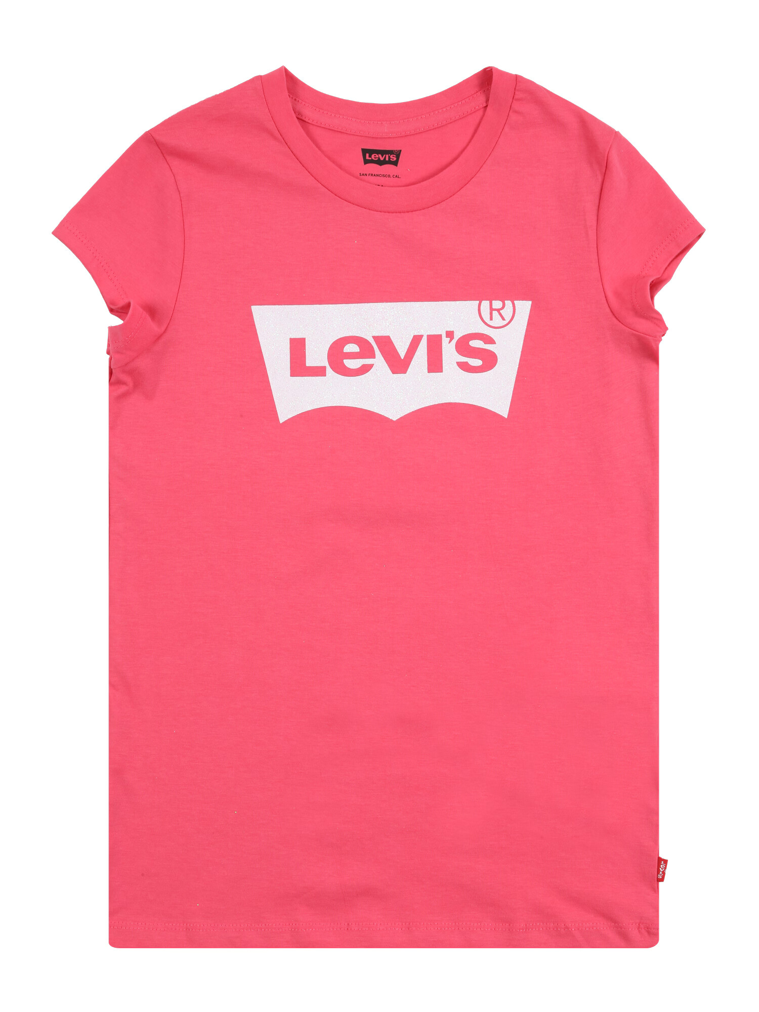 LEVI'S Tricou 'Batwing' roz / alb - Pled.ro