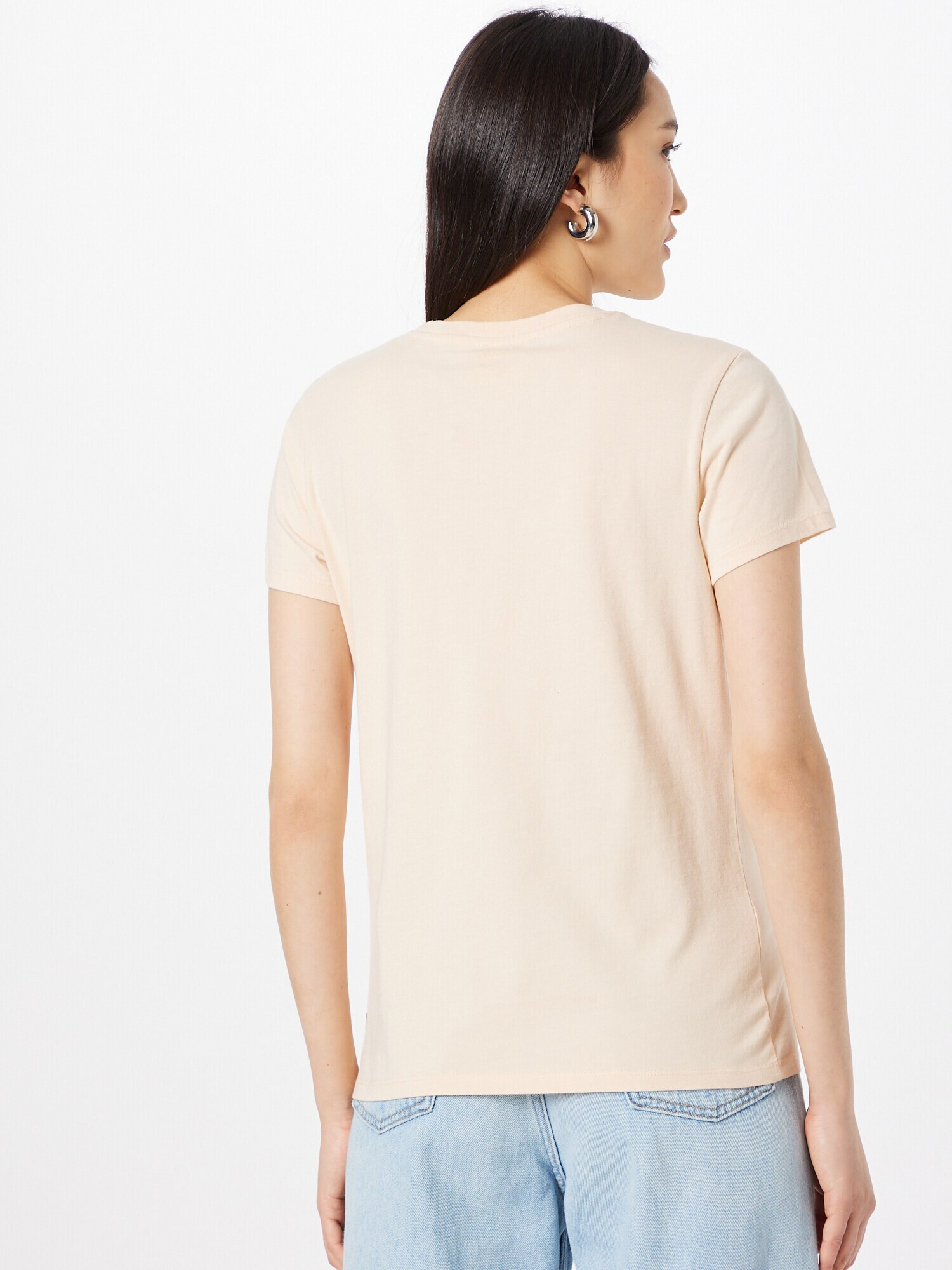 LEVI'S Tricou 'THE PERFECT TEE REDS' bej / alb - Pled.ro