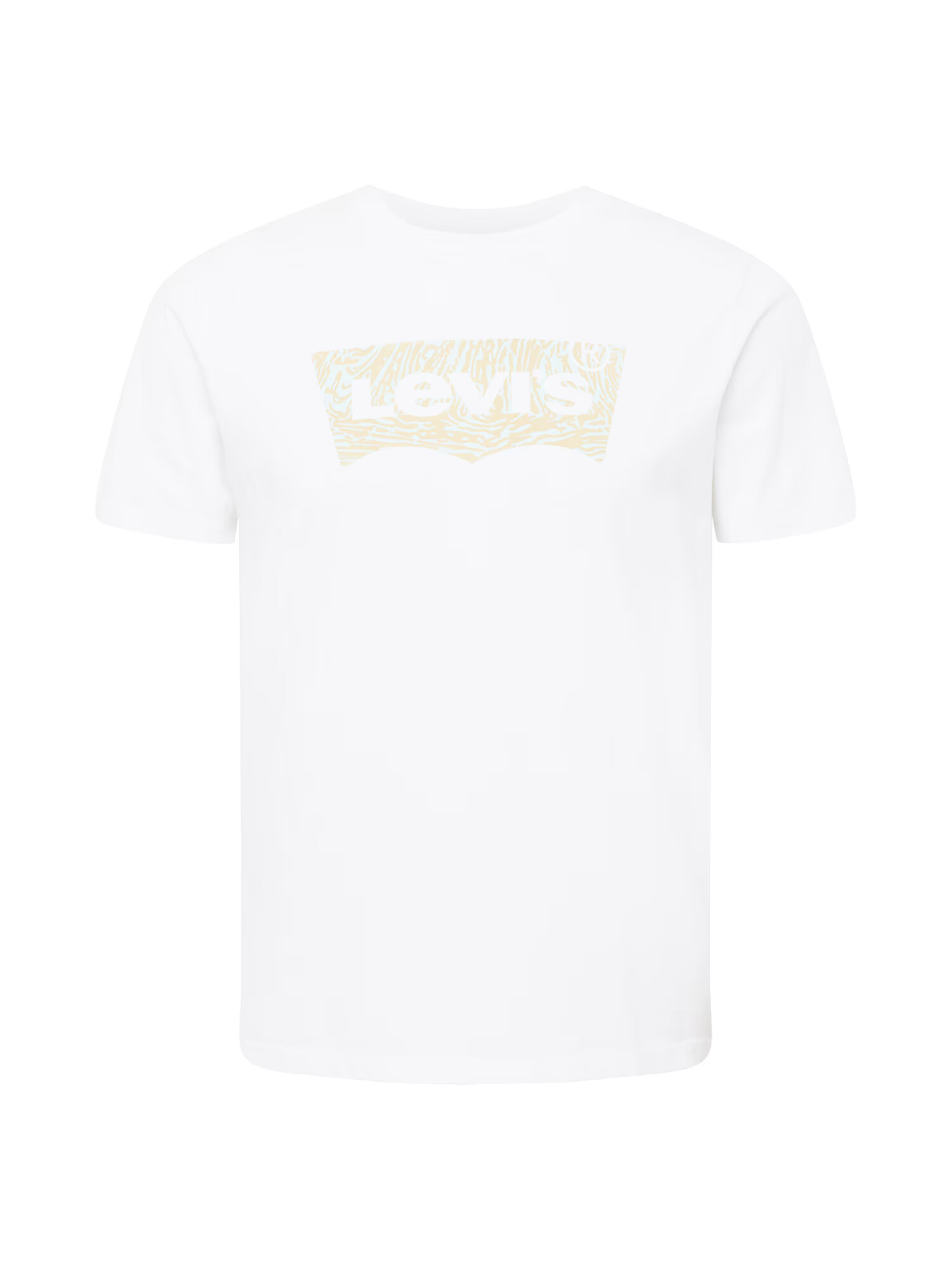 LEVI'S Tricou bej / albastru pastel / alb - Pled.ro