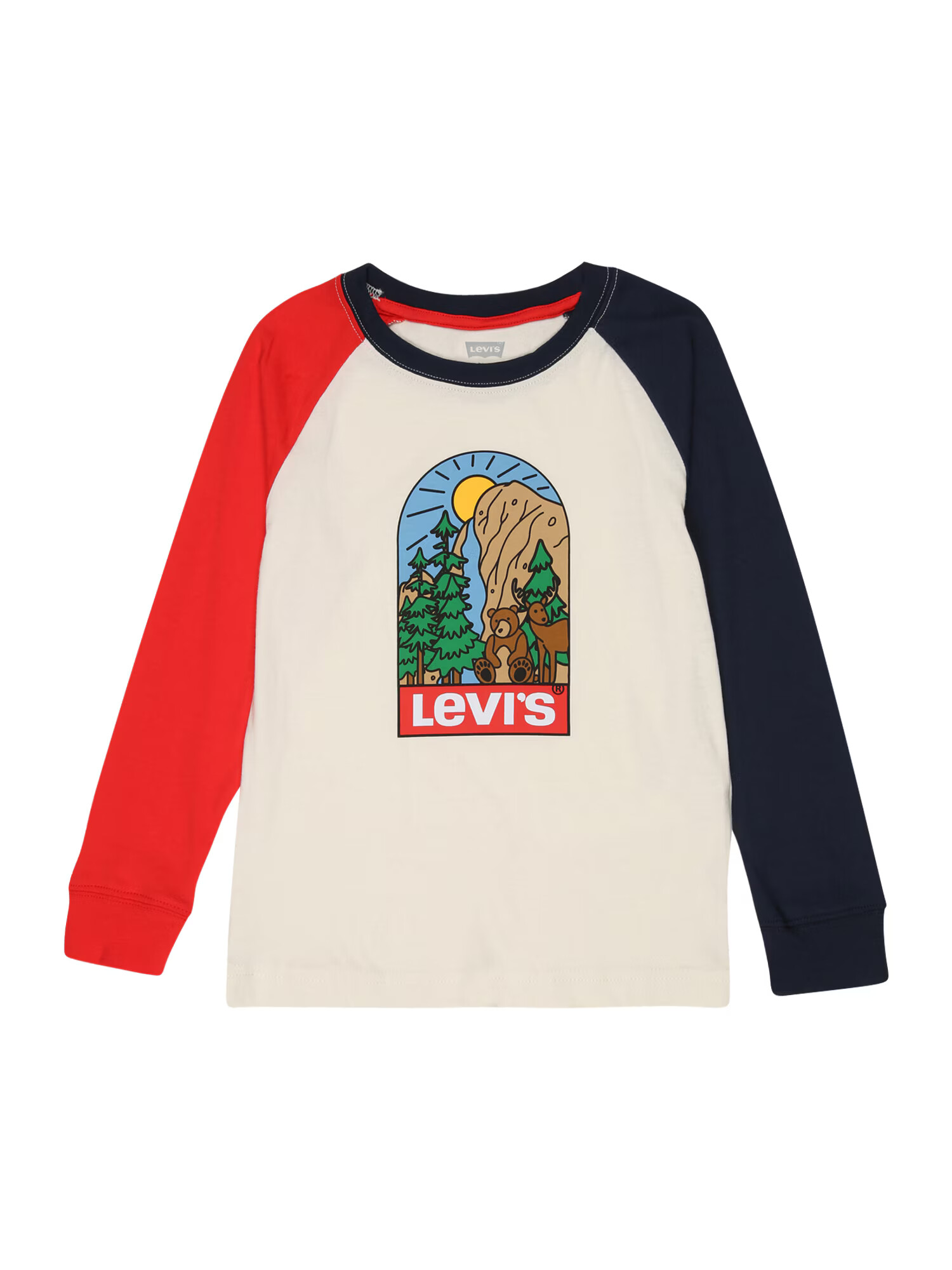 LEVI'S Tricou bej / bleumarin / verde iarbă / roșu - Pled.ro