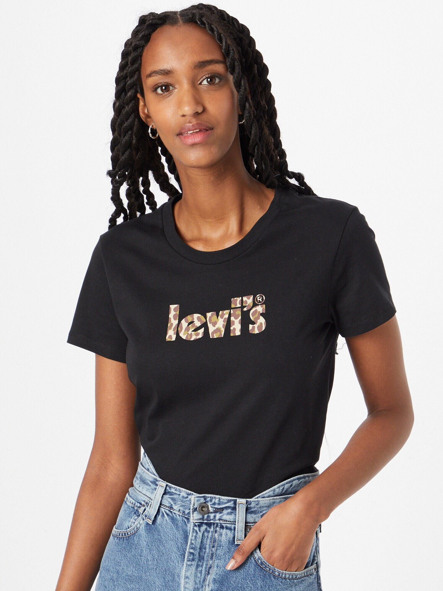 LEVI'S Tricou bej / maro / oliv / negru - Pled.ro