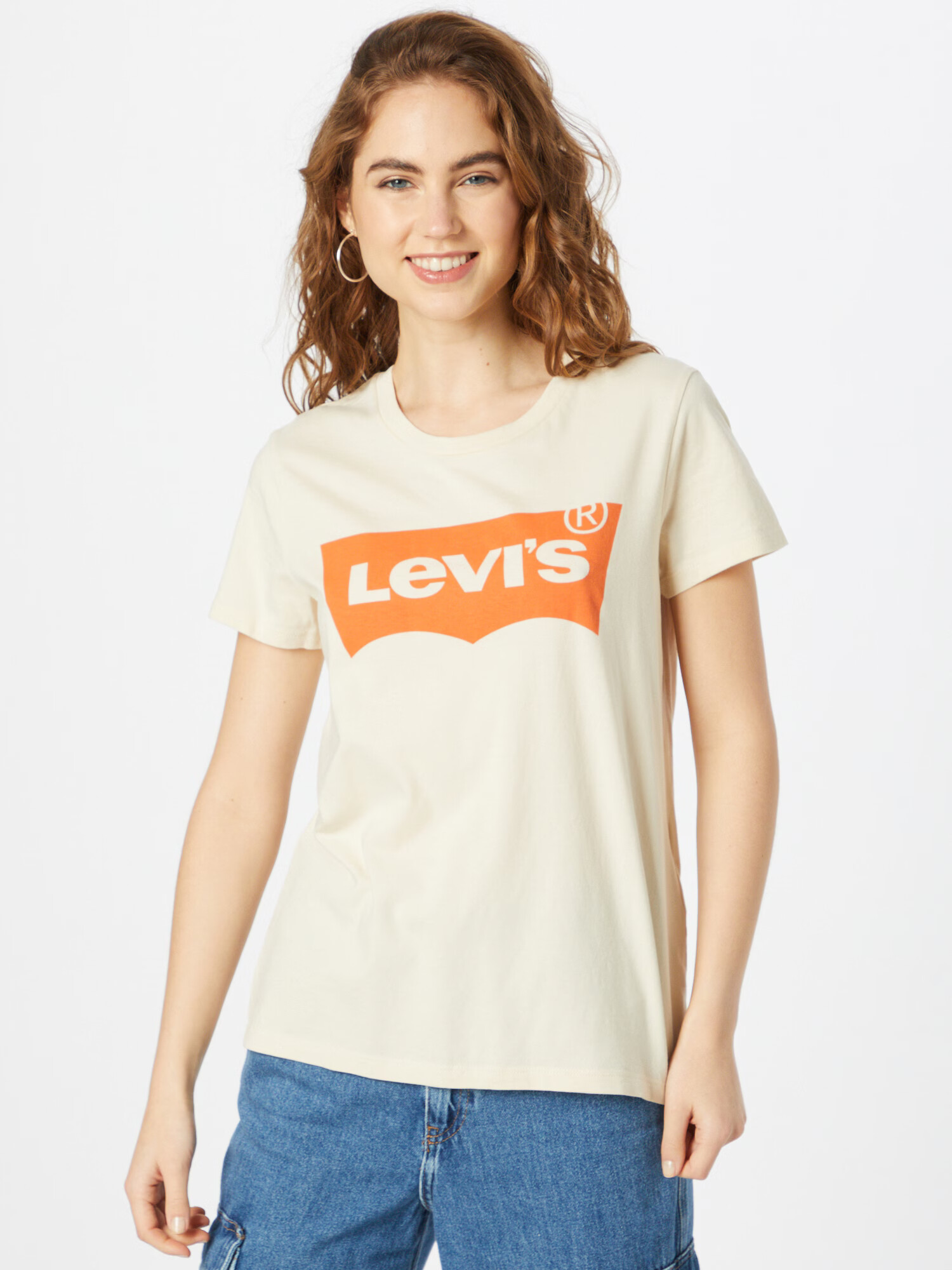 LEVI'S Tricou 'THE PERFECT TEE NEUTRALS' bej / portocaliu - Pled.ro