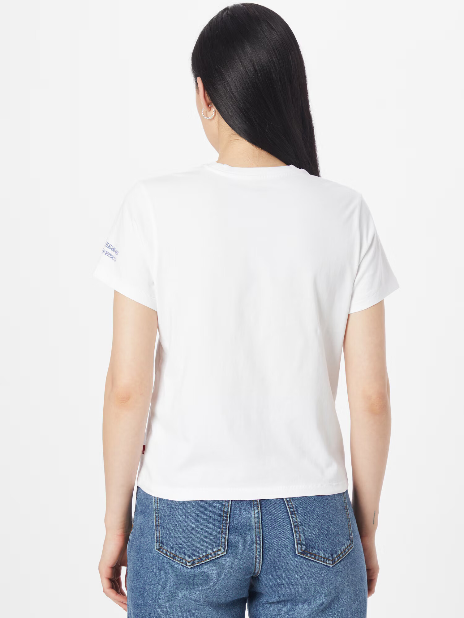 LEVI'S Tricou 'GRAPHIC CLASSIC TEE NEUTRALS' bleumarin / alb murdar - Pled.ro