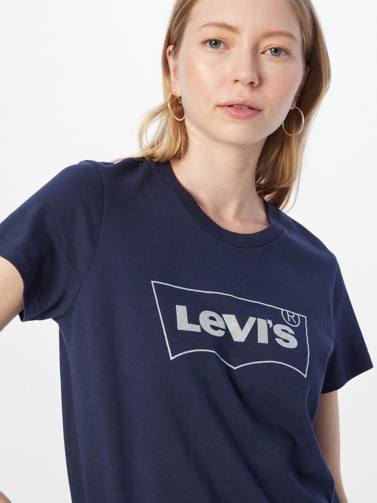 LEVI'S Tricou bleumarin / gri - Pled.ro