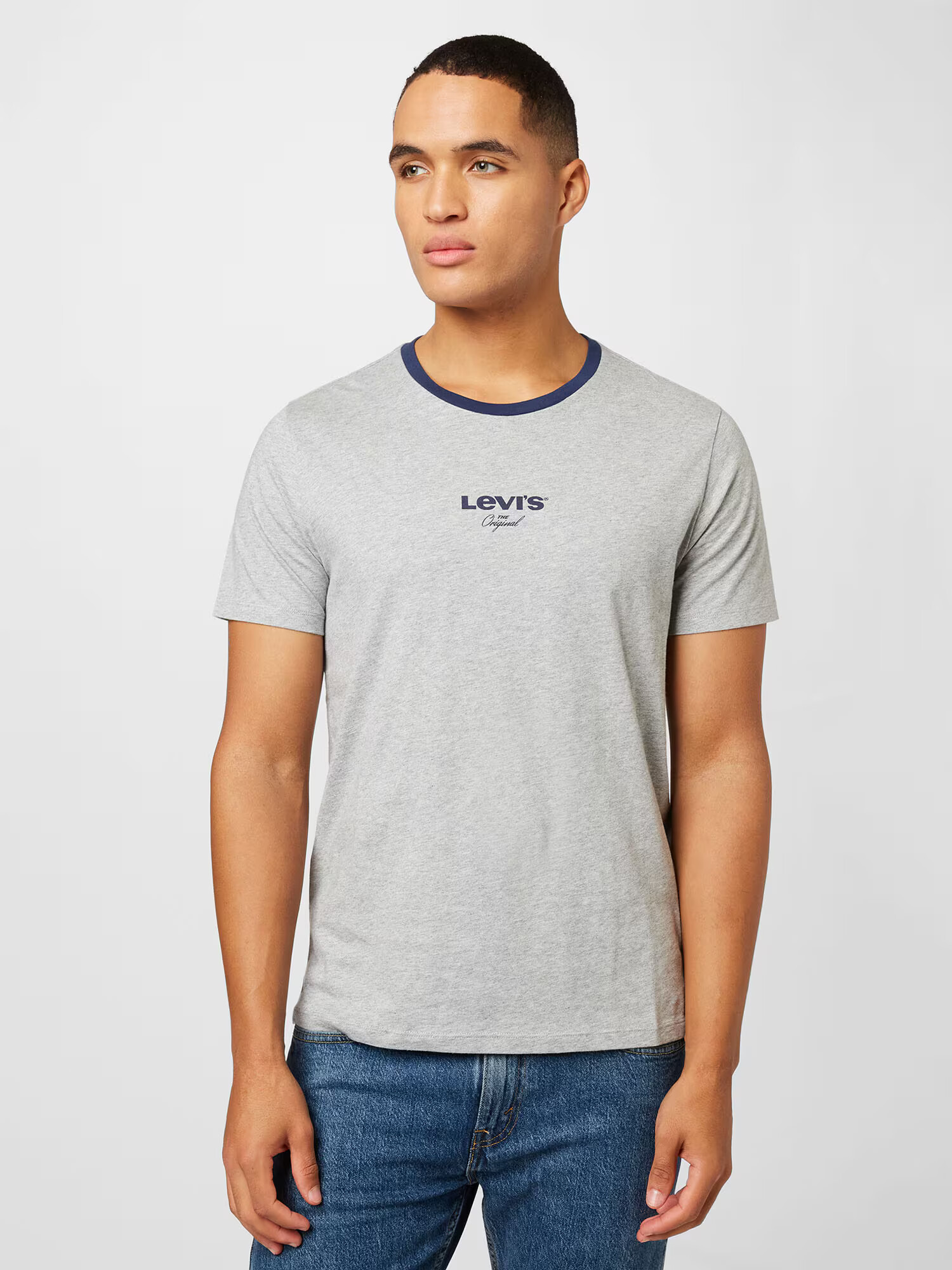 LEVI'S Tricou bleumarin / gri amestecat - Pled.ro