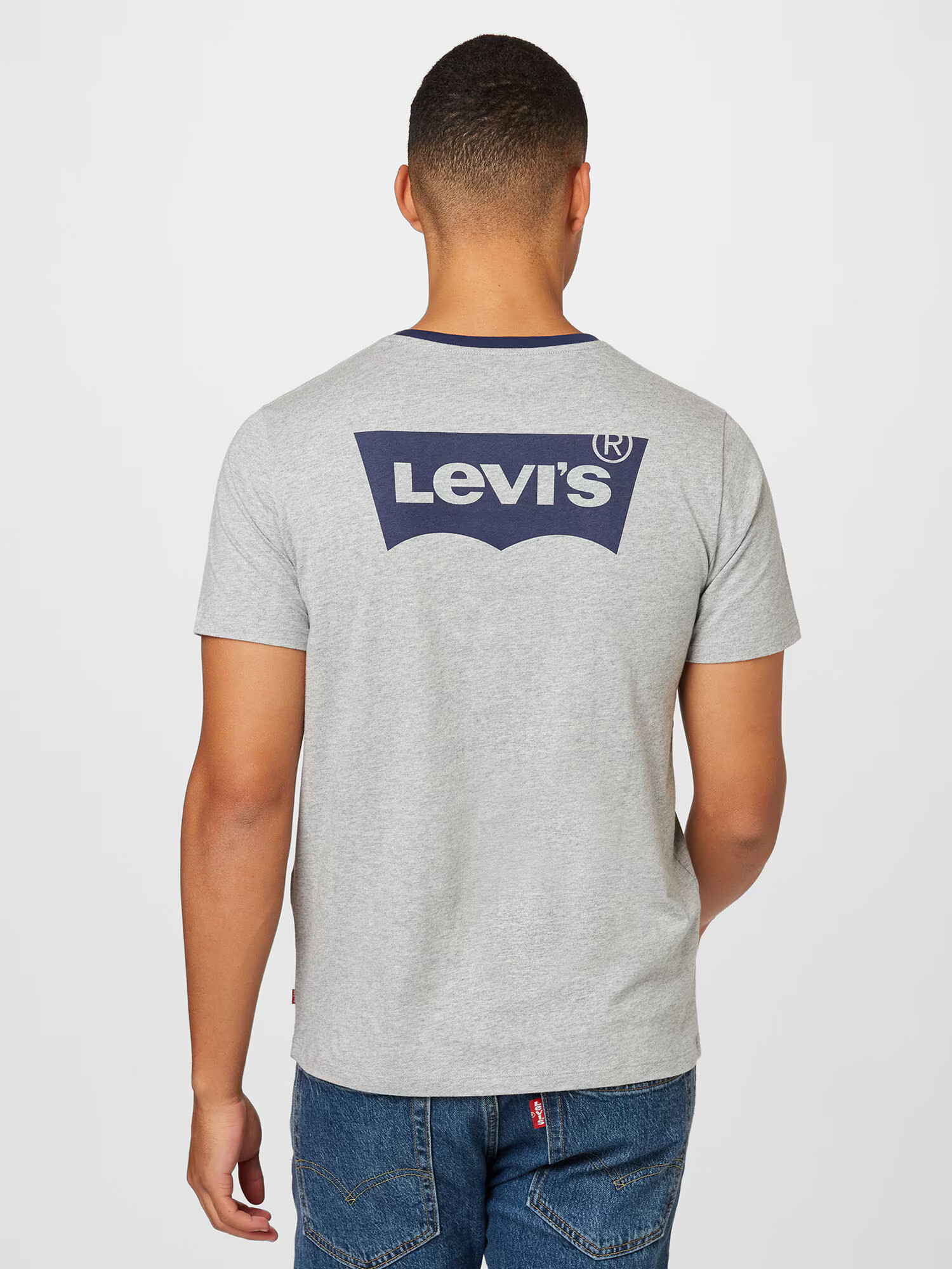 LEVI'S Tricou bleumarin / gri amestecat - Pled.ro