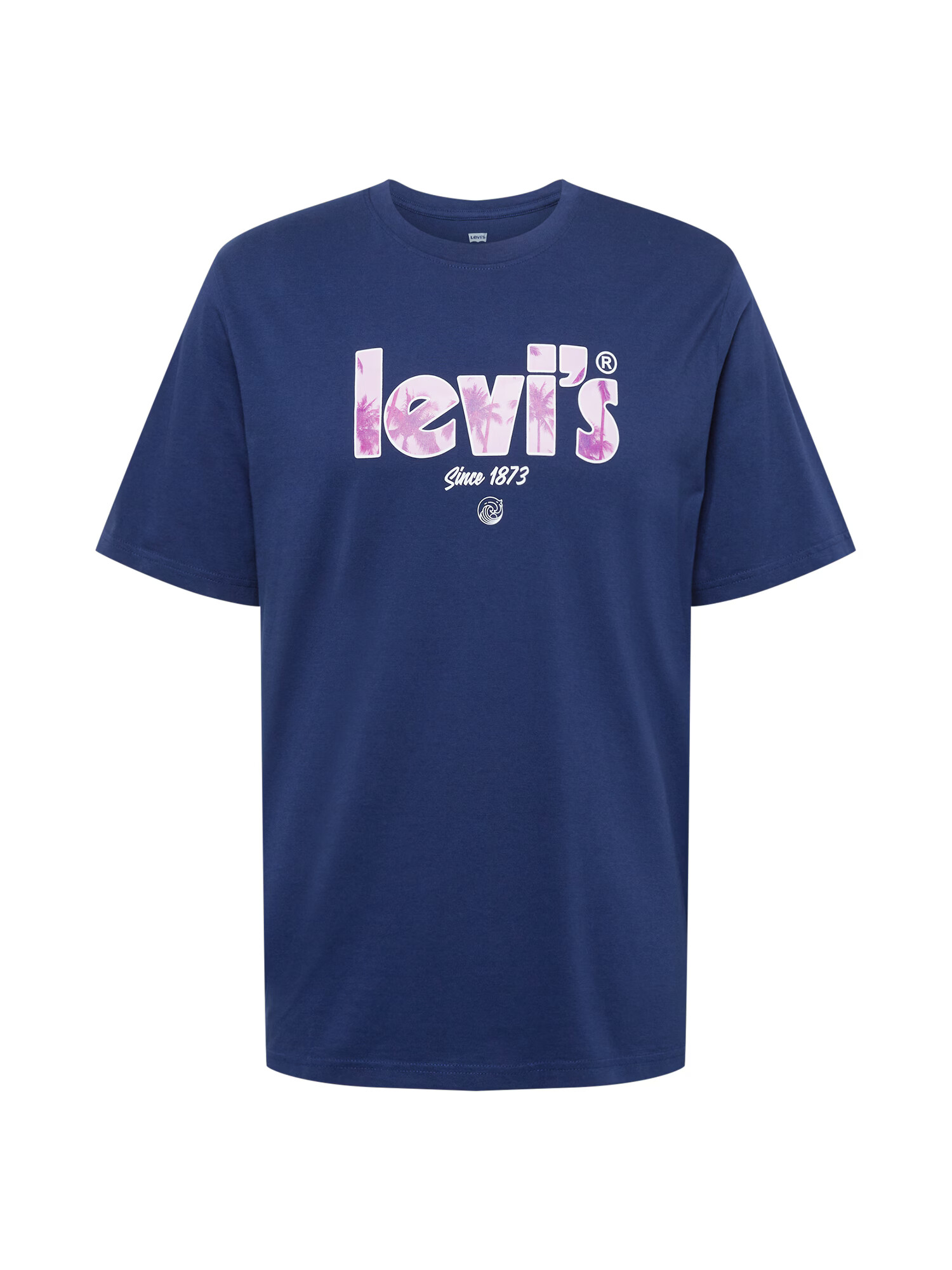 LEVI'S Tricou bleumarin / lila / alb - Pled.ro