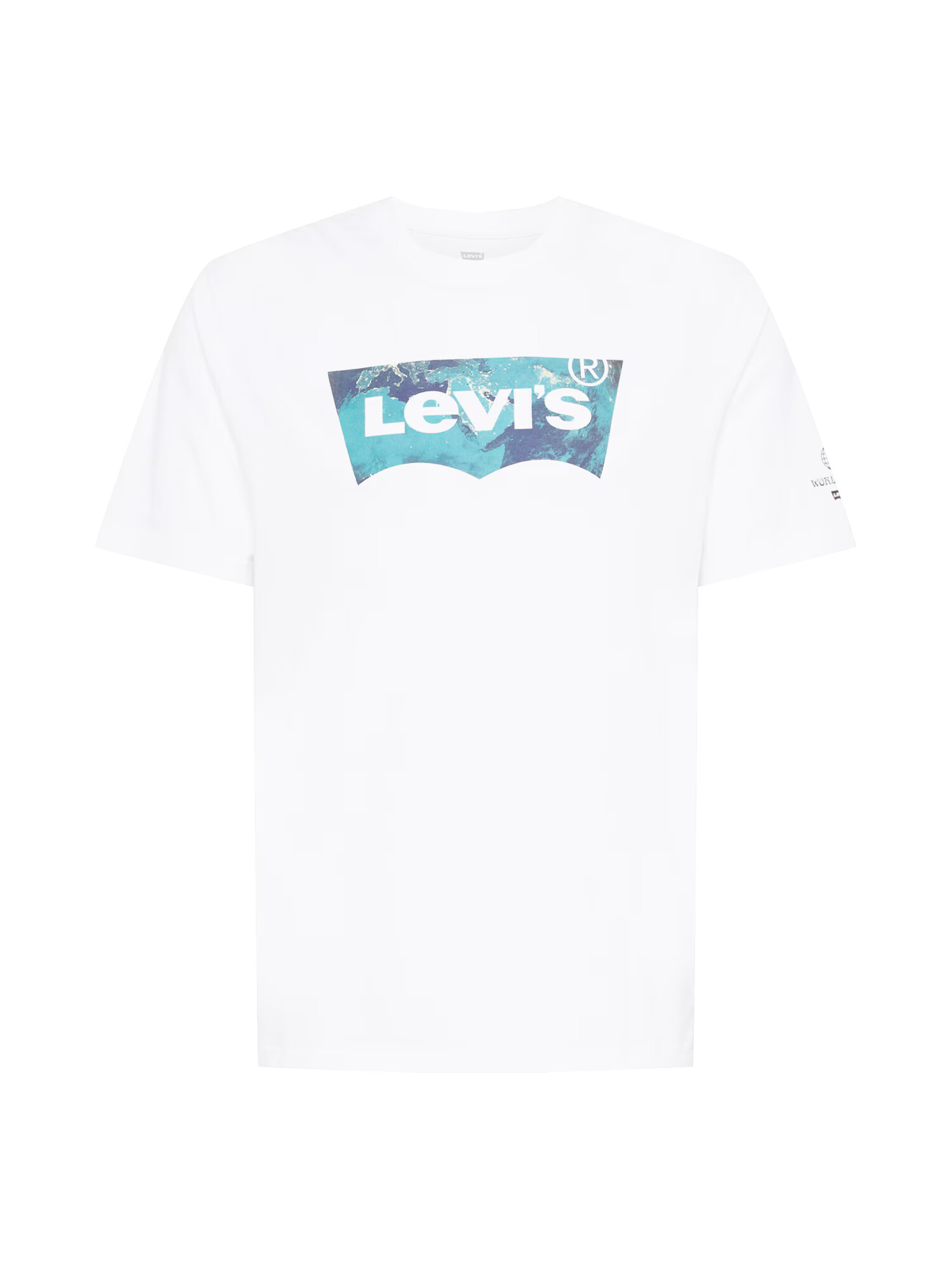 LEVI'S Tricou bleumarin / turcoaz / alb - Pled.ro