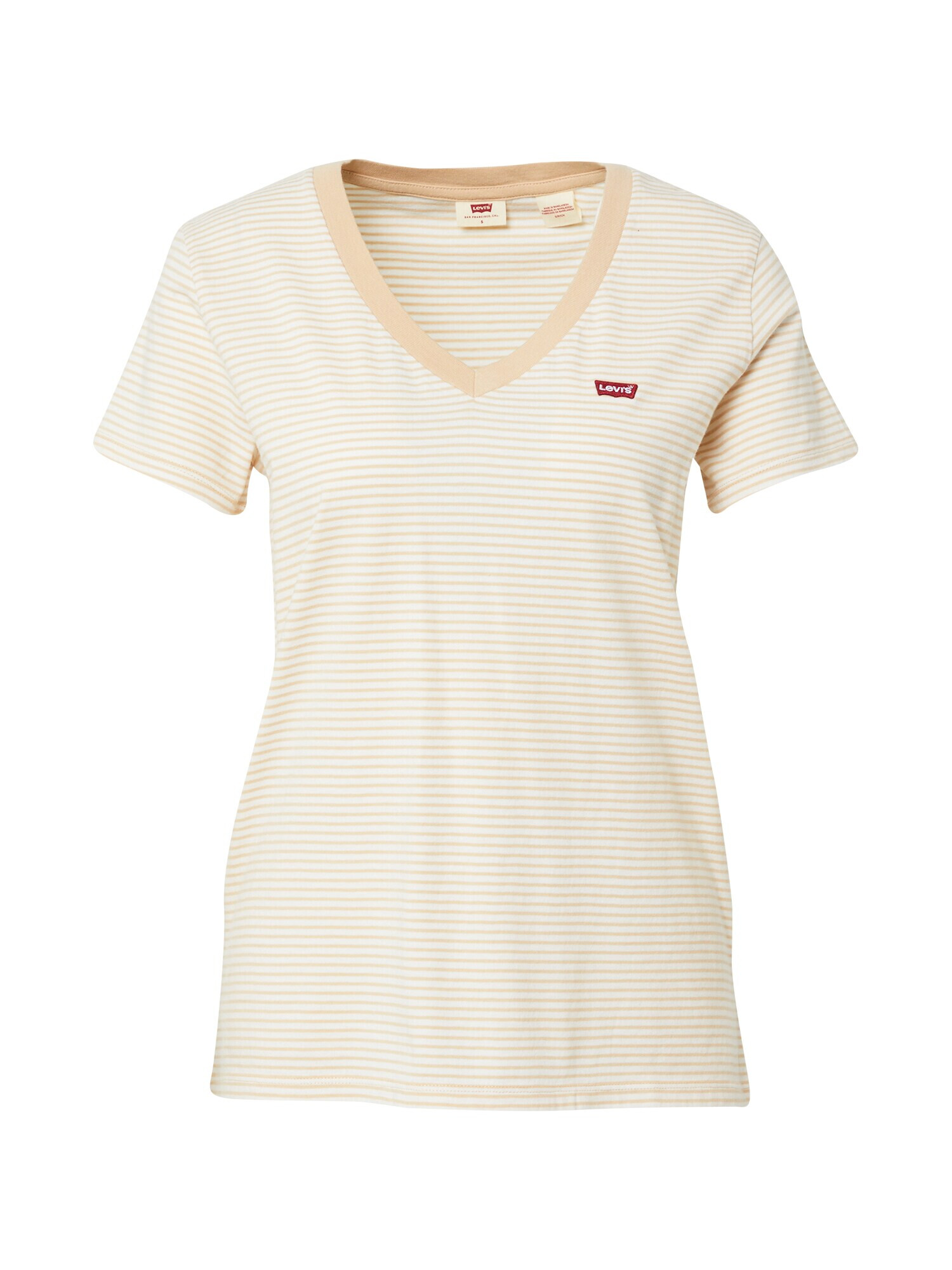 LEVI'S Tricou crem / portocaliu pastel / roșu / alb - Pled.ro