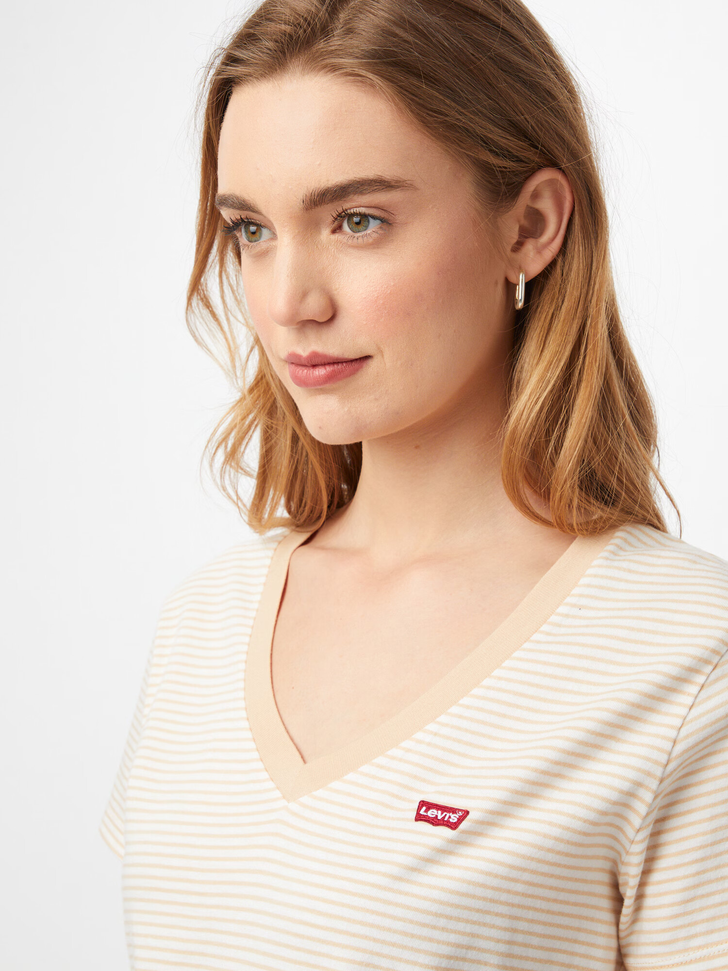 LEVI'S Tricou crem / portocaliu pastel / roșu / alb - Pled.ro