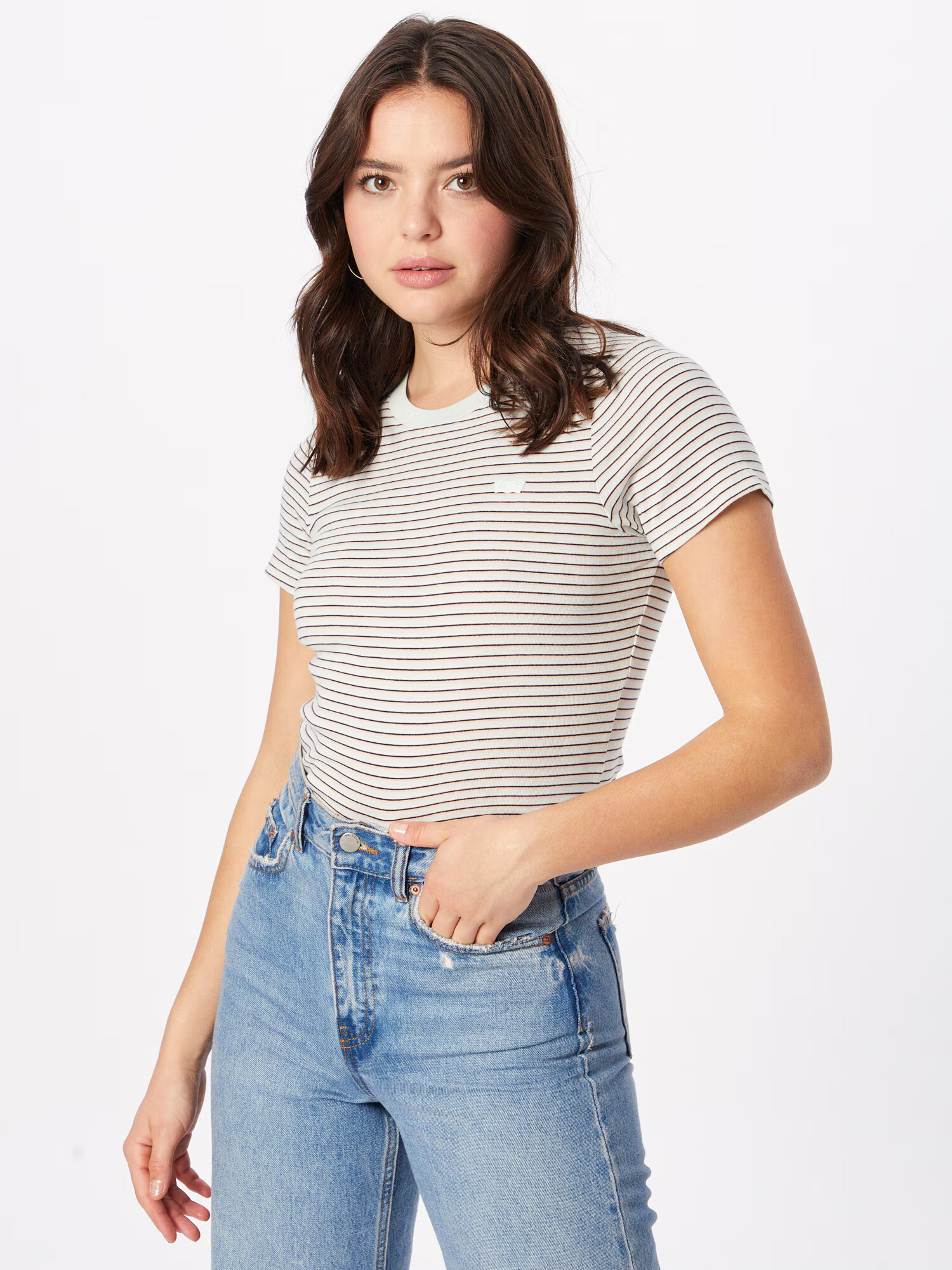 LEVI'S Tricou culoarea pielii / negru / alb - Pled.ro