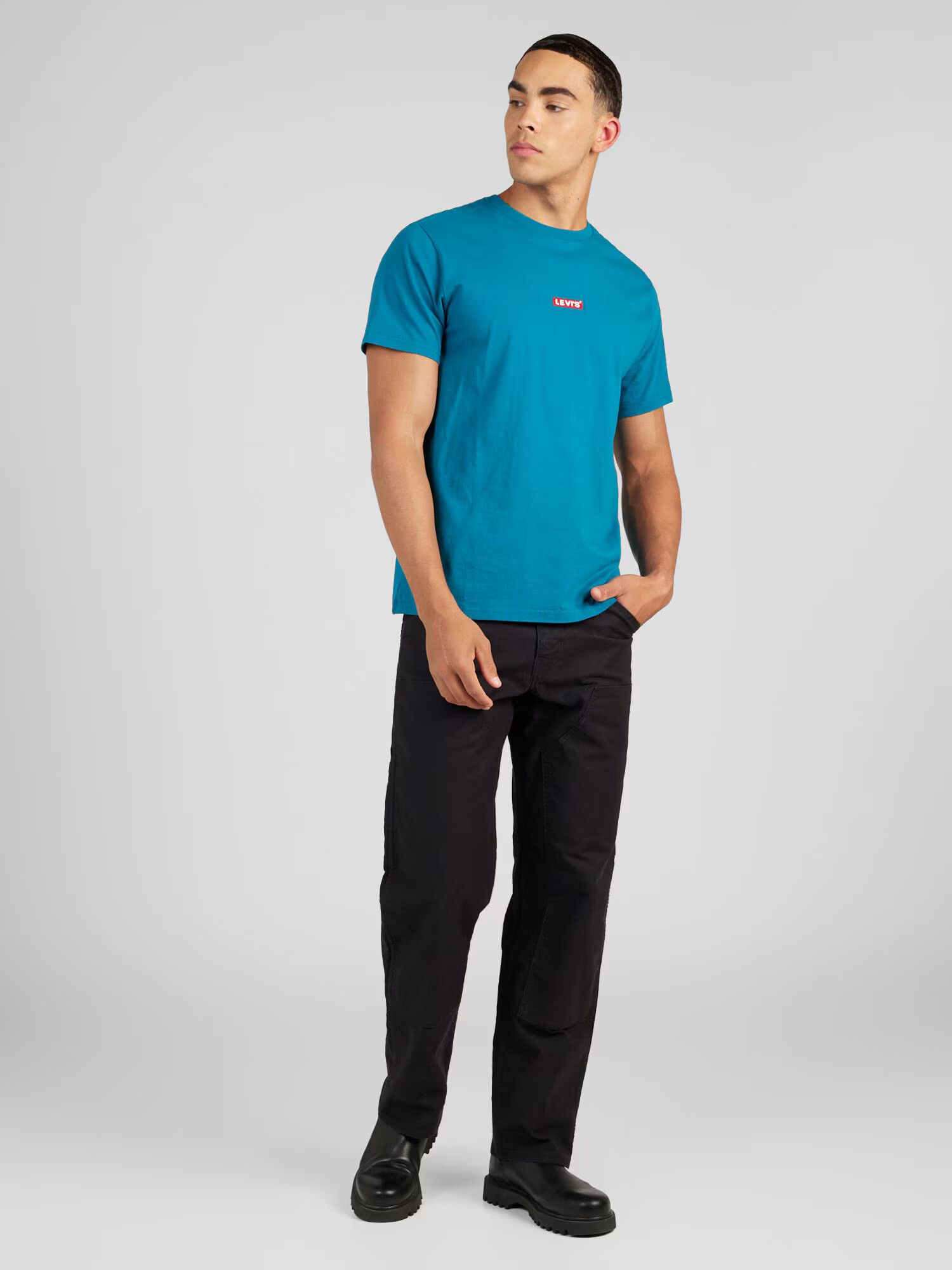 LEVI'S Tricou cyan / roșu / alb - Pled.ro