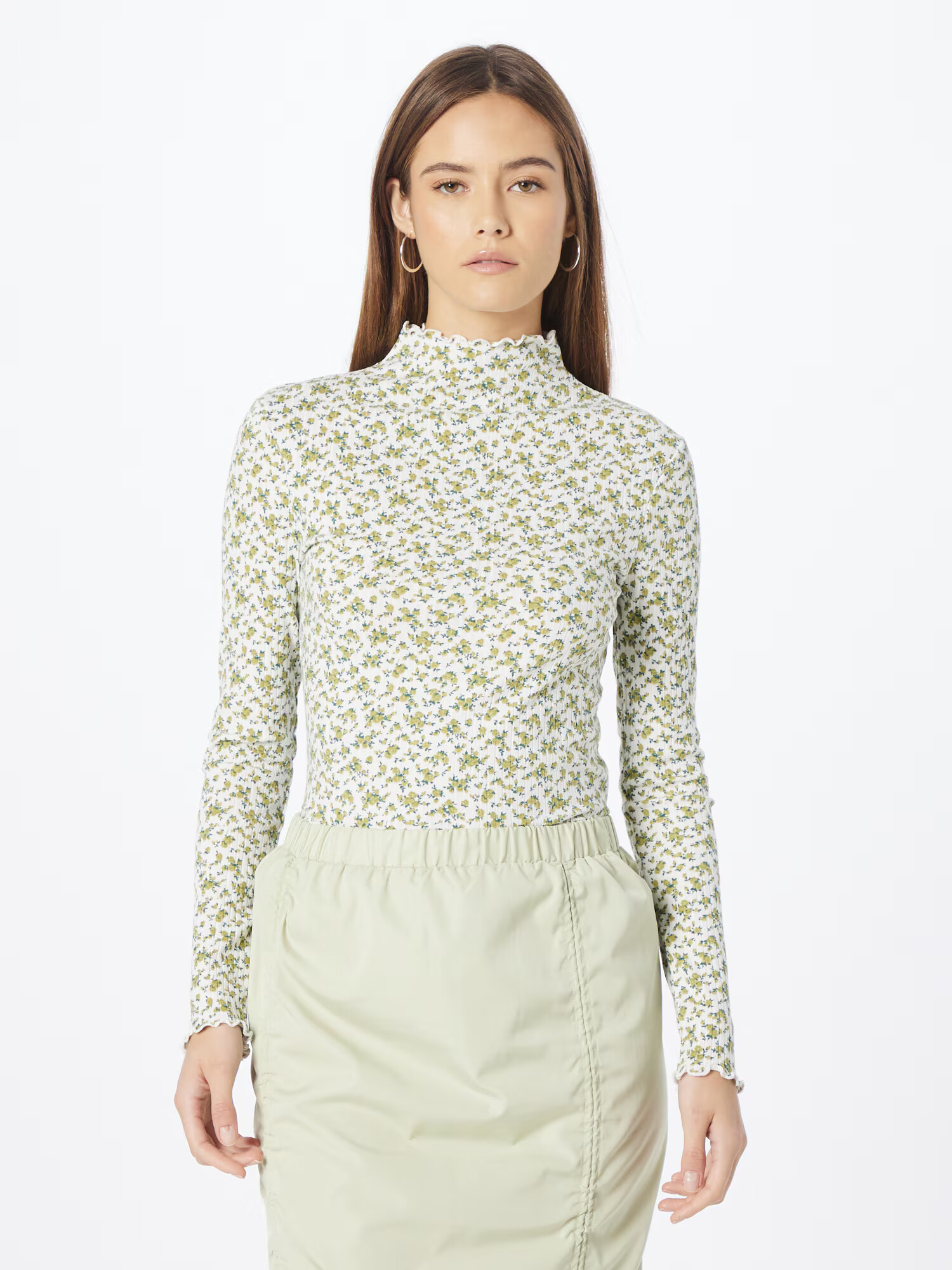 LEVI'S Tricou 'FLORA' oliv / verde pin / alb - Pled.ro